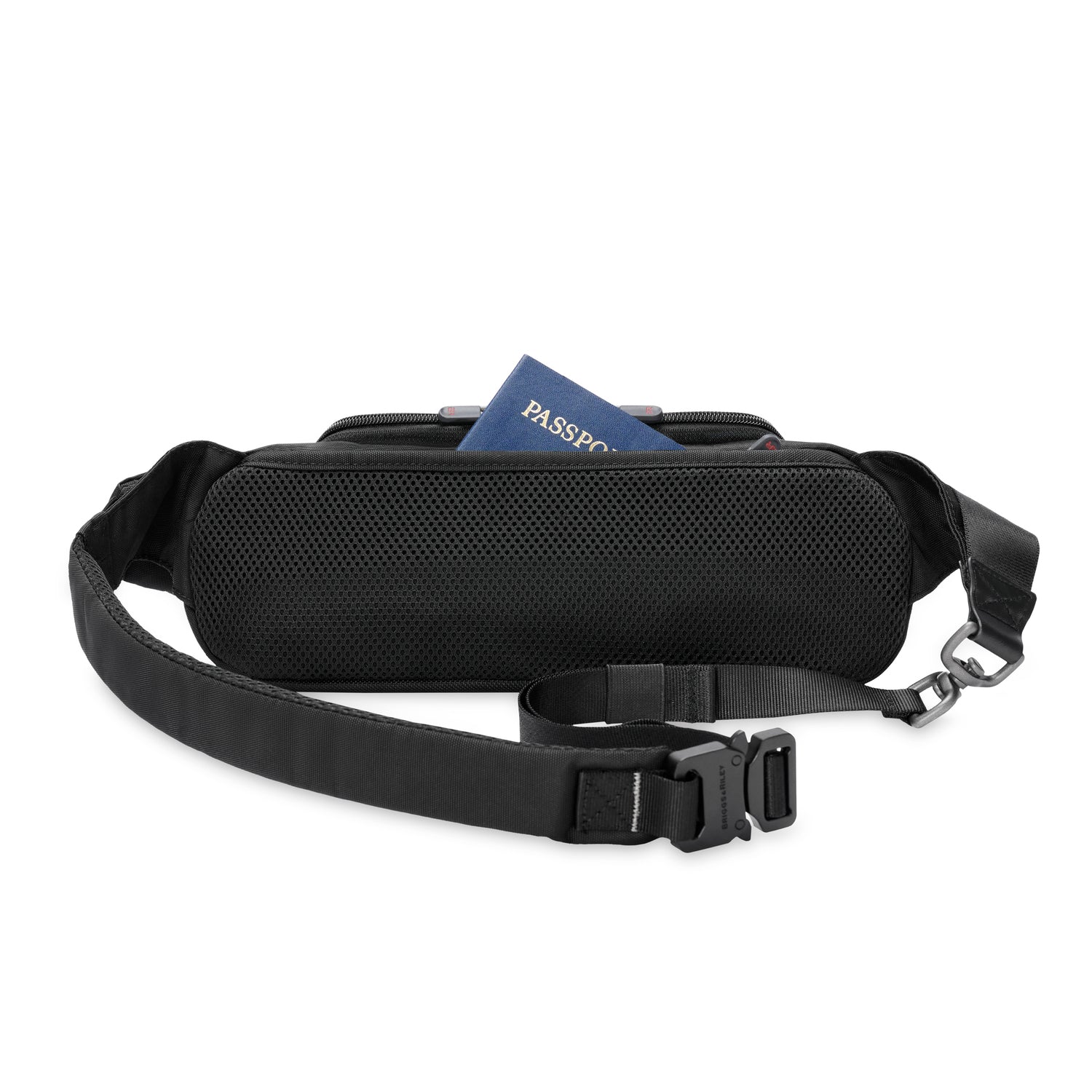 Briggs and Riley HTA Sling Bag Black Back View