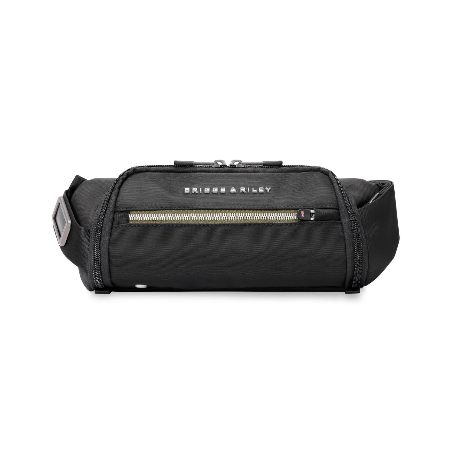 Briggs and Riley HTA Sling Bag Black Front View