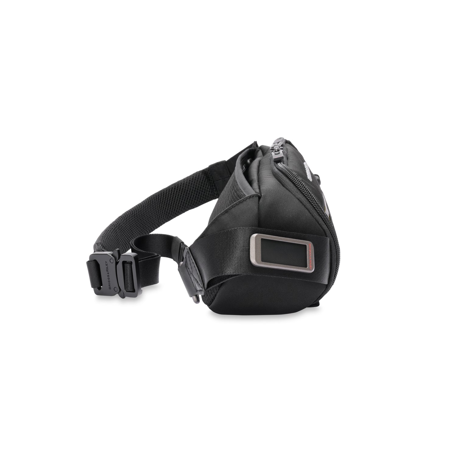 Briggs and Riley HTA Sling Bag Black Monogram Side View