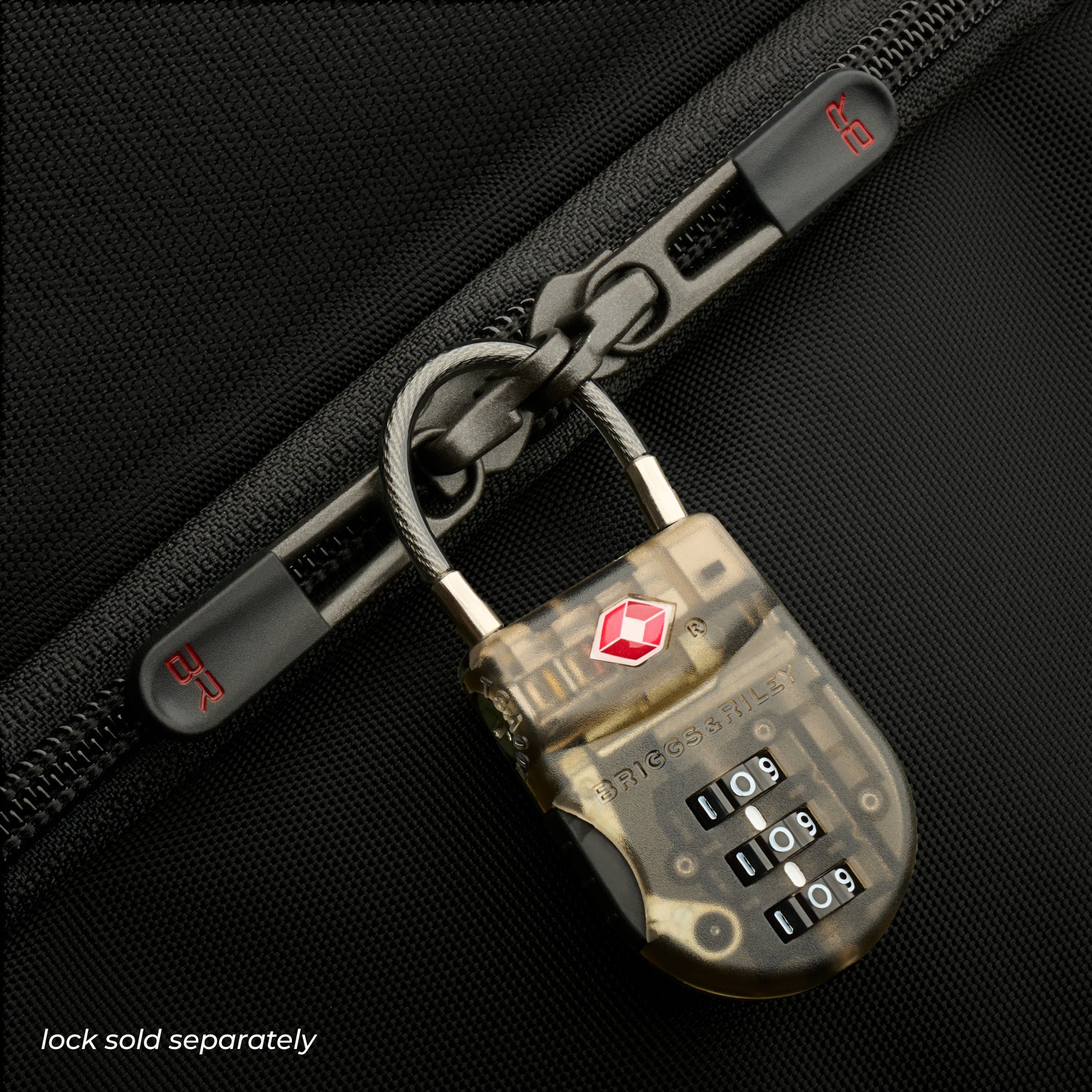 Lockable Zippers, Lock sold separately