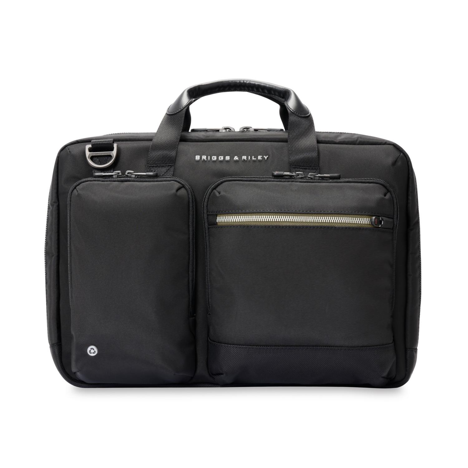Briggs and Riley HTA Medium Expandable Brief Black Front