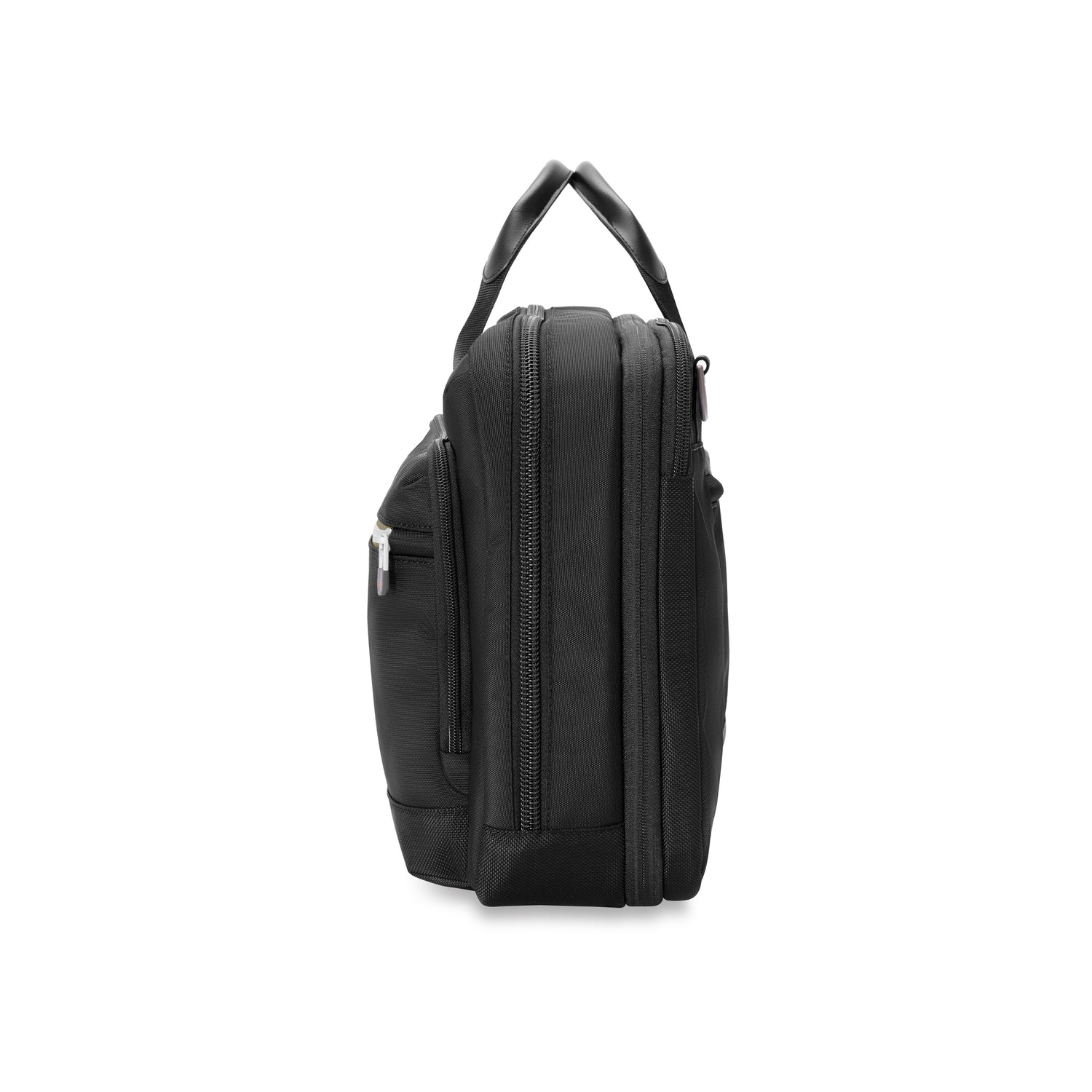 Briggs and Riley HTA Medium Expandable Brief Black Side View