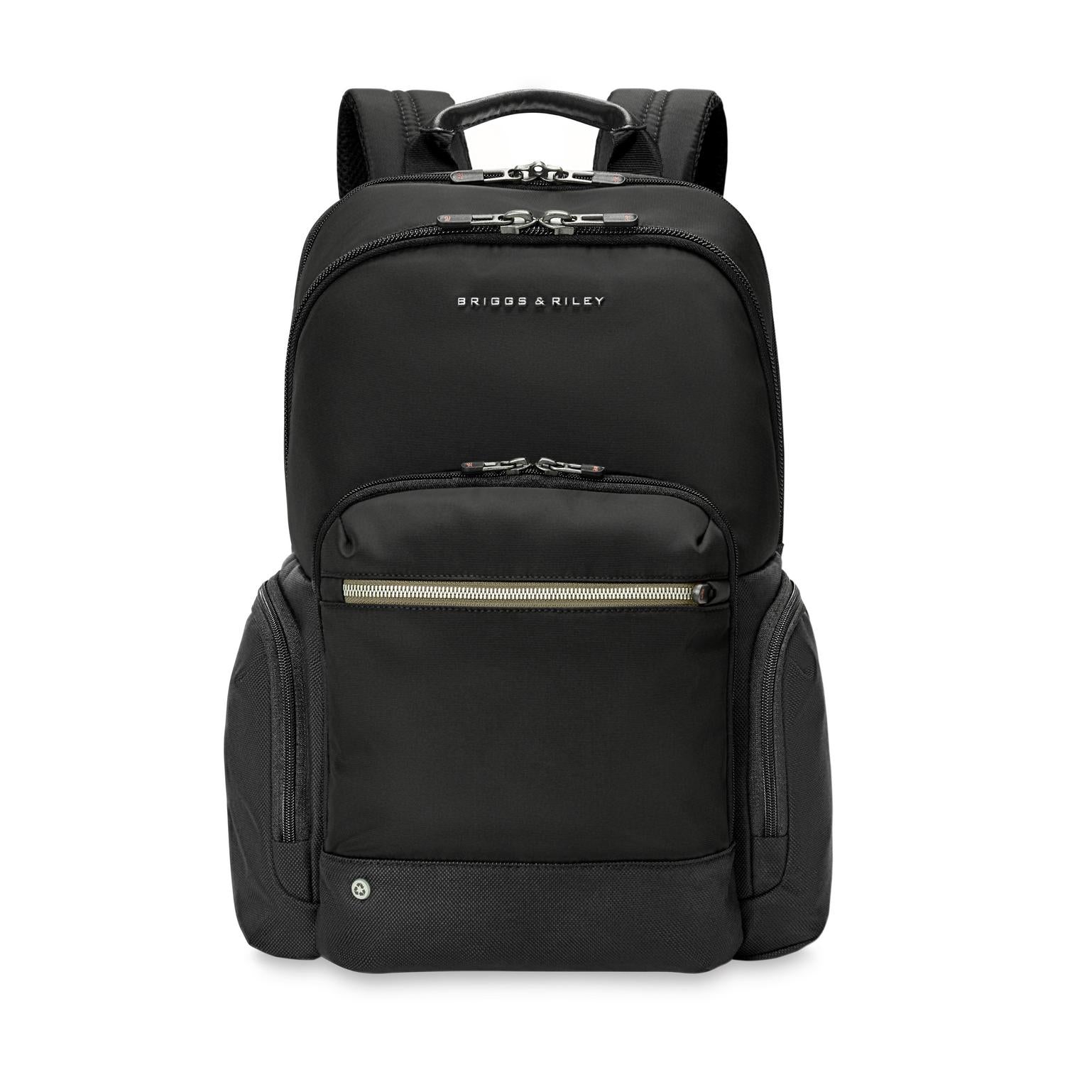 Briggs &amp; Riley Medium Cargo Backpack Black Front View