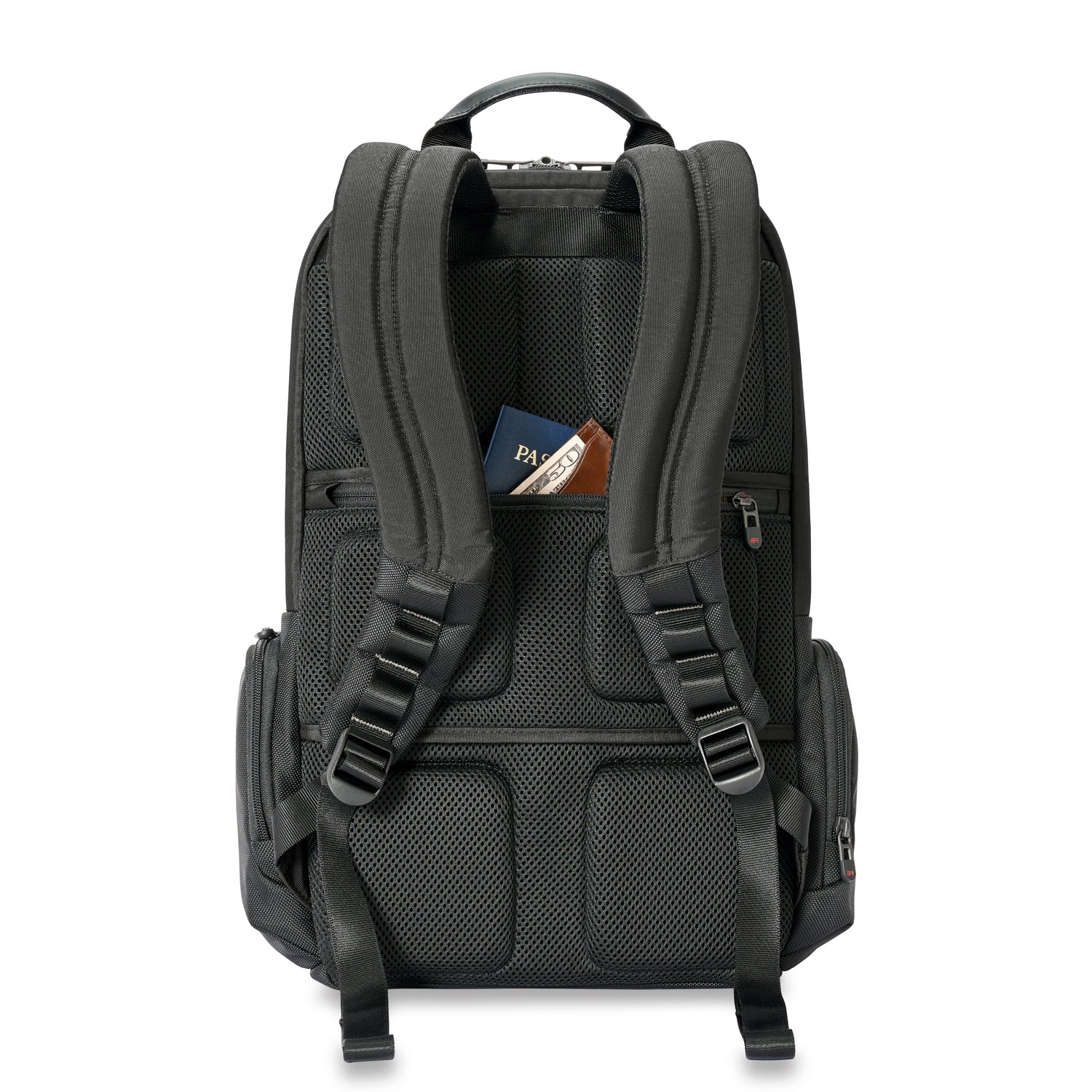 Briggs &amp; Riley Large Cargo Backpack Black Back View