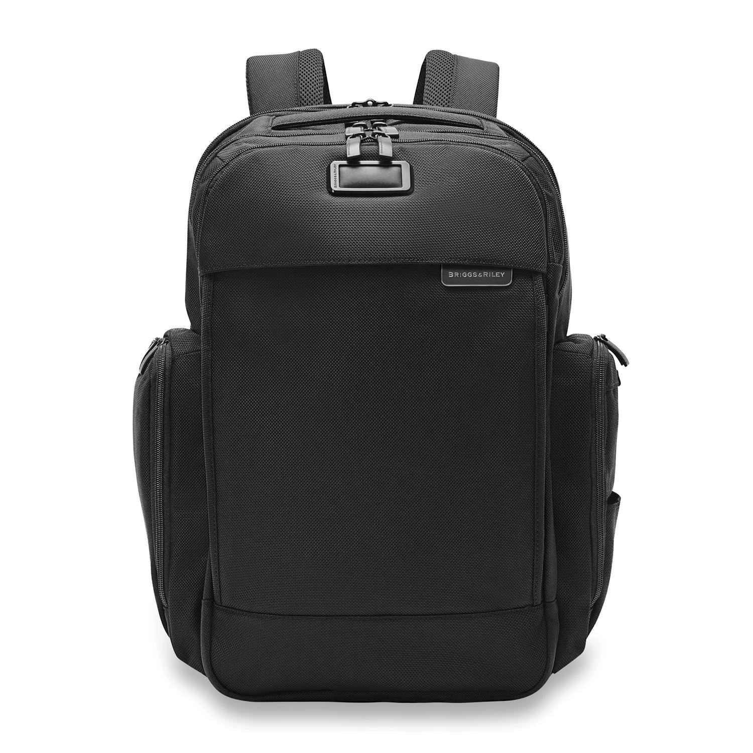 Briggs and Riley Traveler Backpack Black Front View