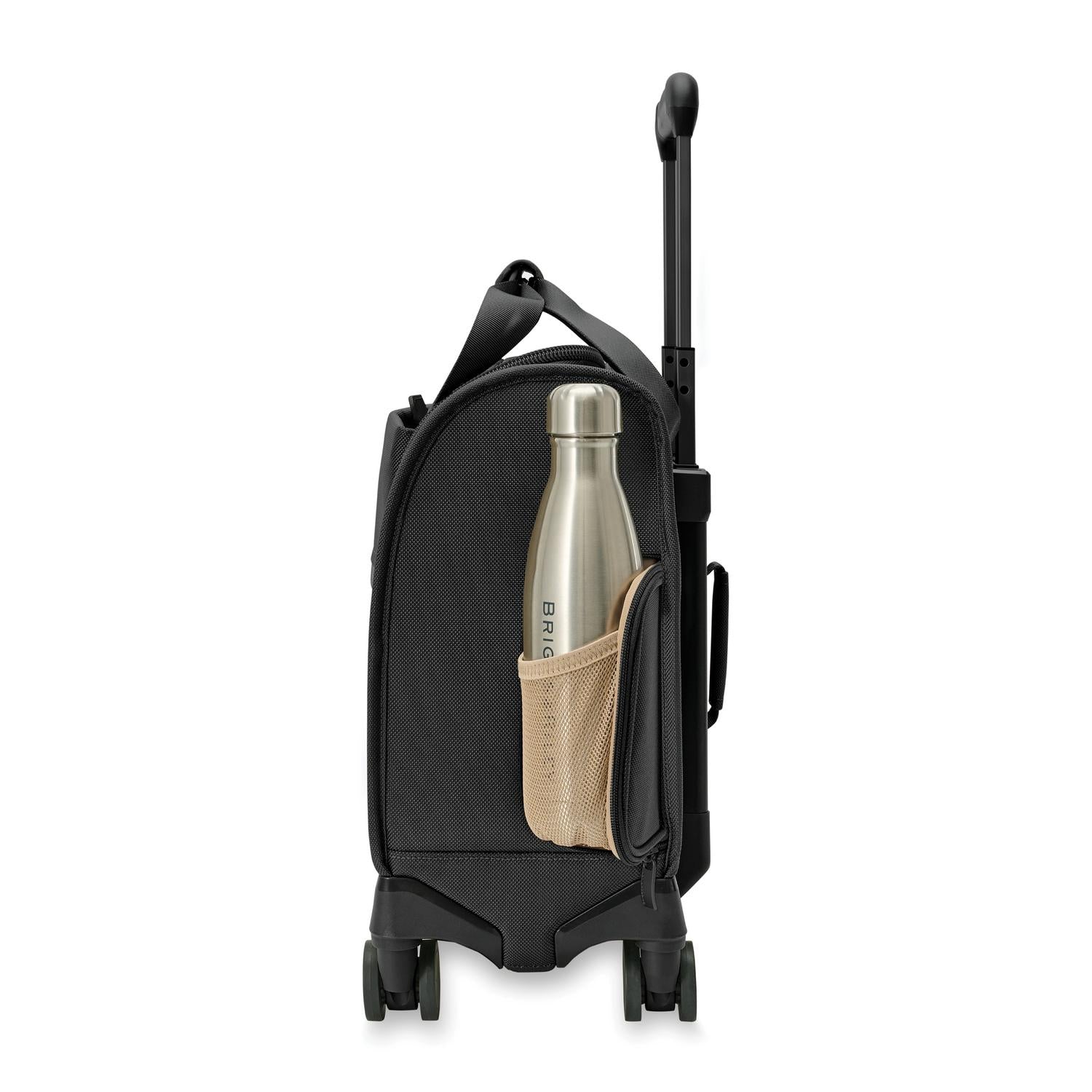 Briggs and Riley Baseline Cabin Spinner Black Side Pocket