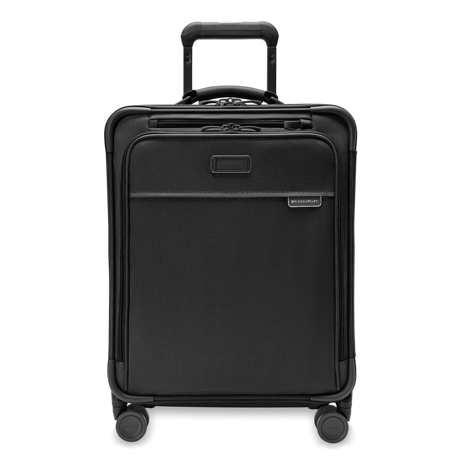 Briggs and Riley Global Carry-On Spinner Black Front View