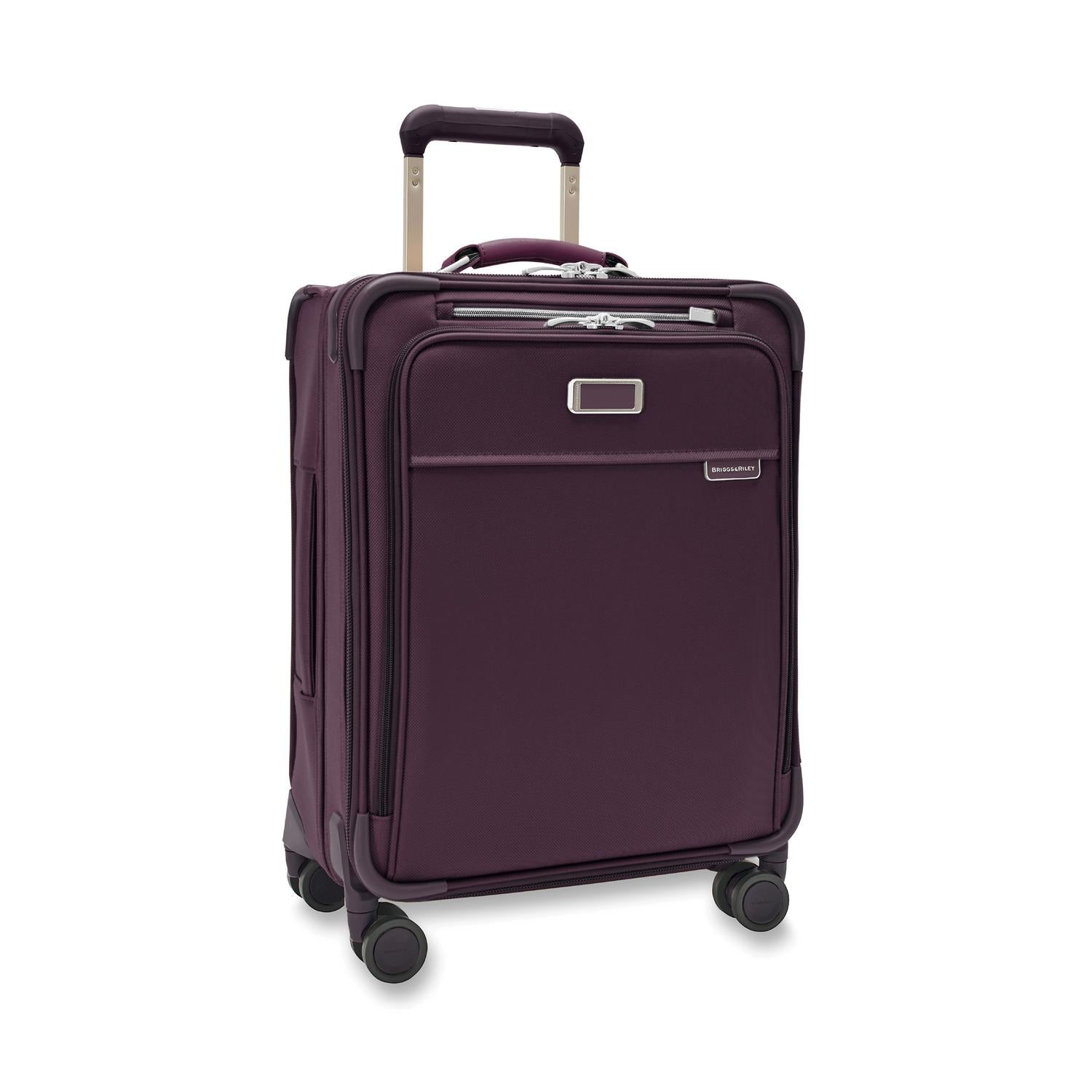 Baseline Carry-On Expandable Spinner Plum Side View