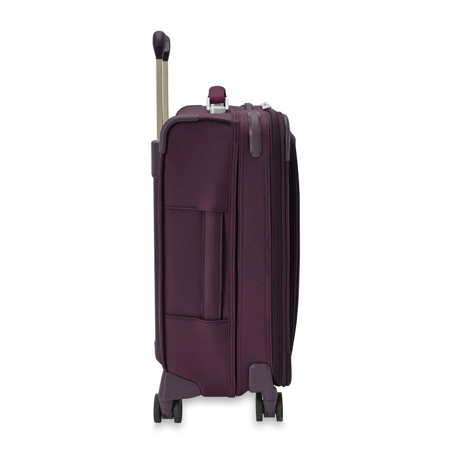Baseline Carry-On Expandable Spinner Plum Side Shot
