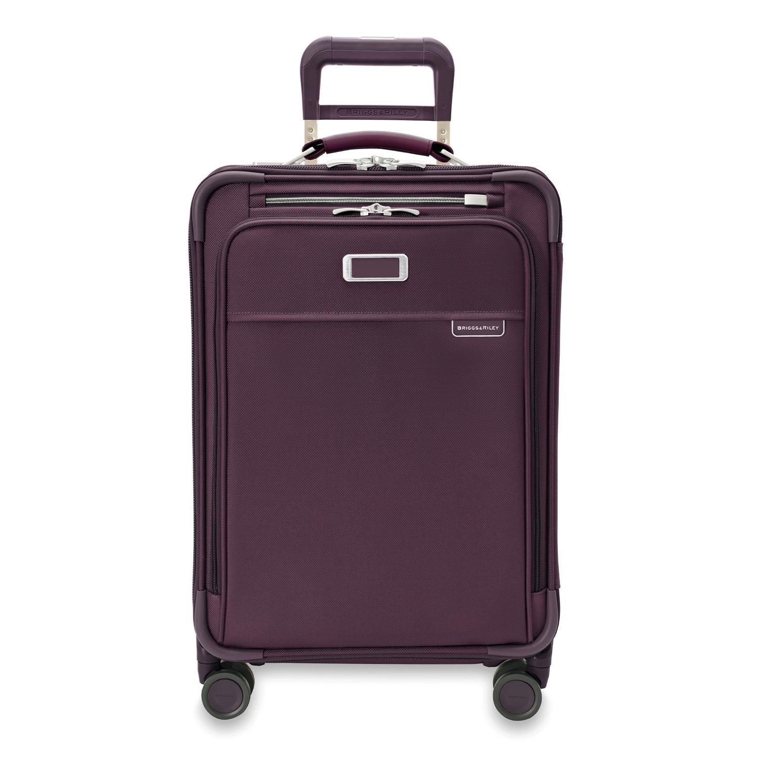 Baseline Essential 22" Carry-On Expandable Spinner Plum Front View