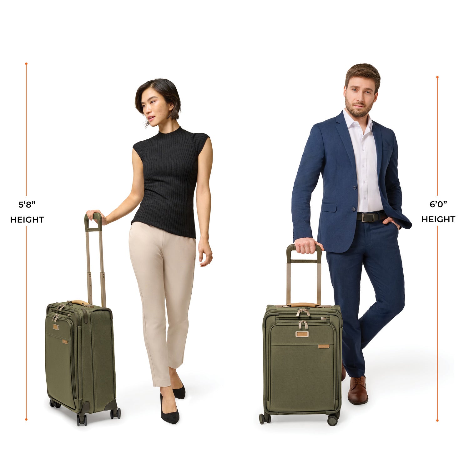 Briggs and Riley Essential Carry-On Spinner, Model Heights 6&