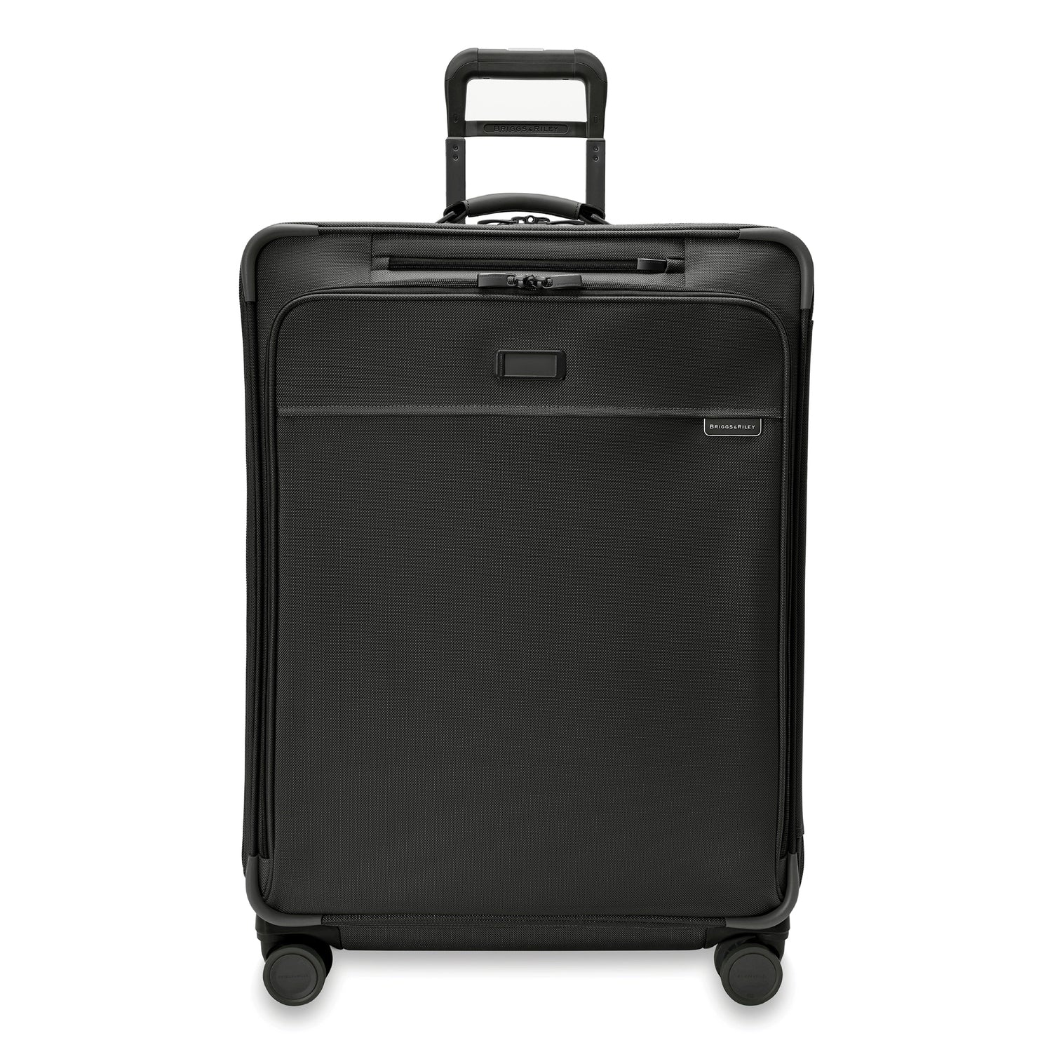 Briggs and Riley Large Expandable Spinner Black Front View
