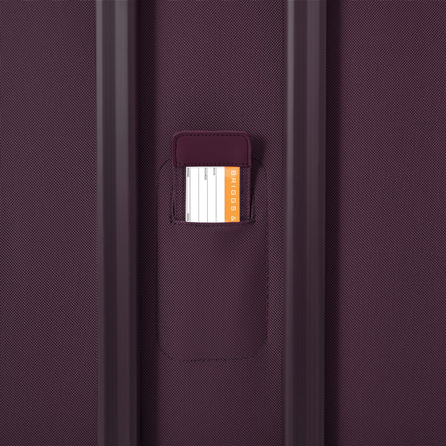 Baseline Large Expandable Spinner Plum ID Tag