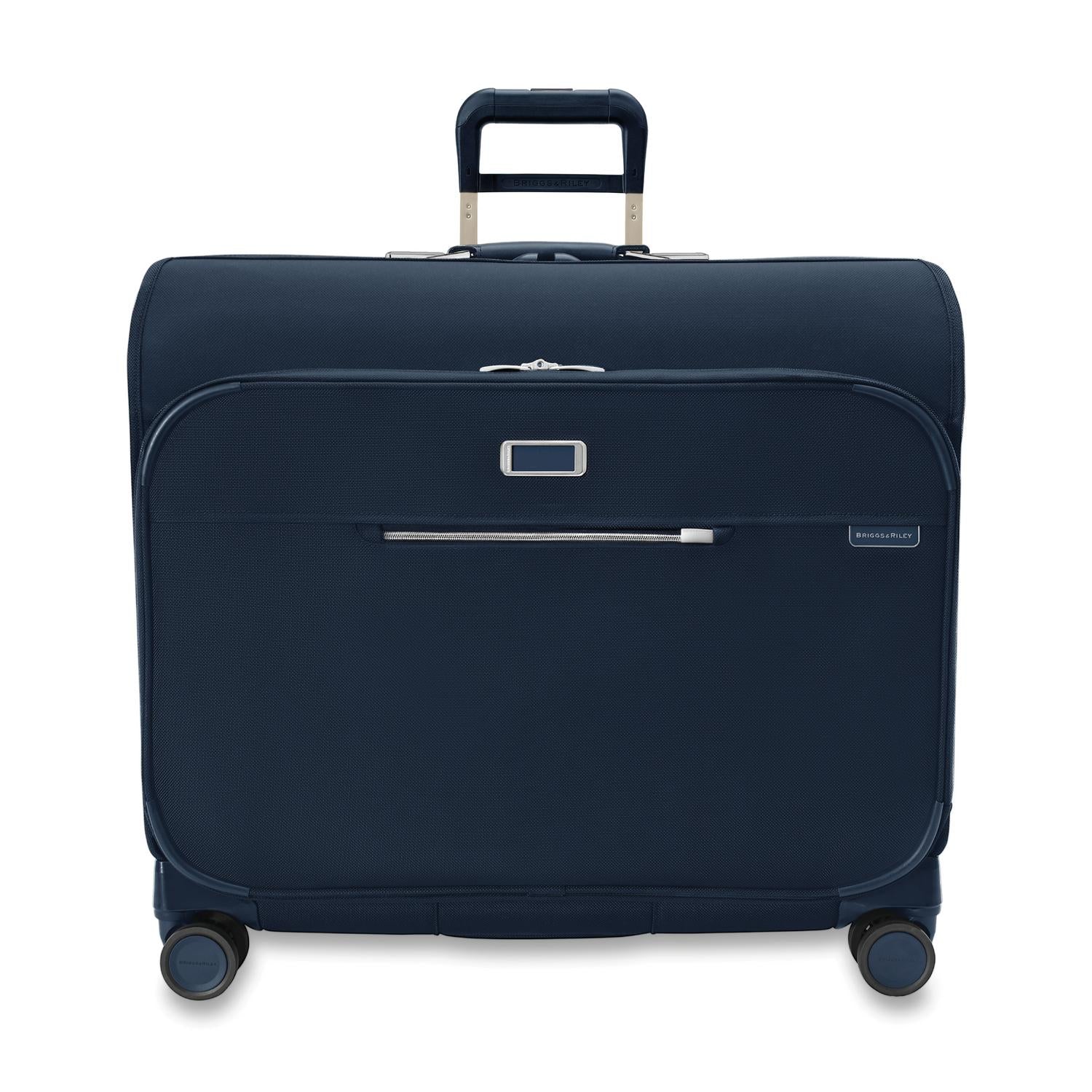 Briggs and Riley Deluxe Wardrobe Spinner Navy Front View