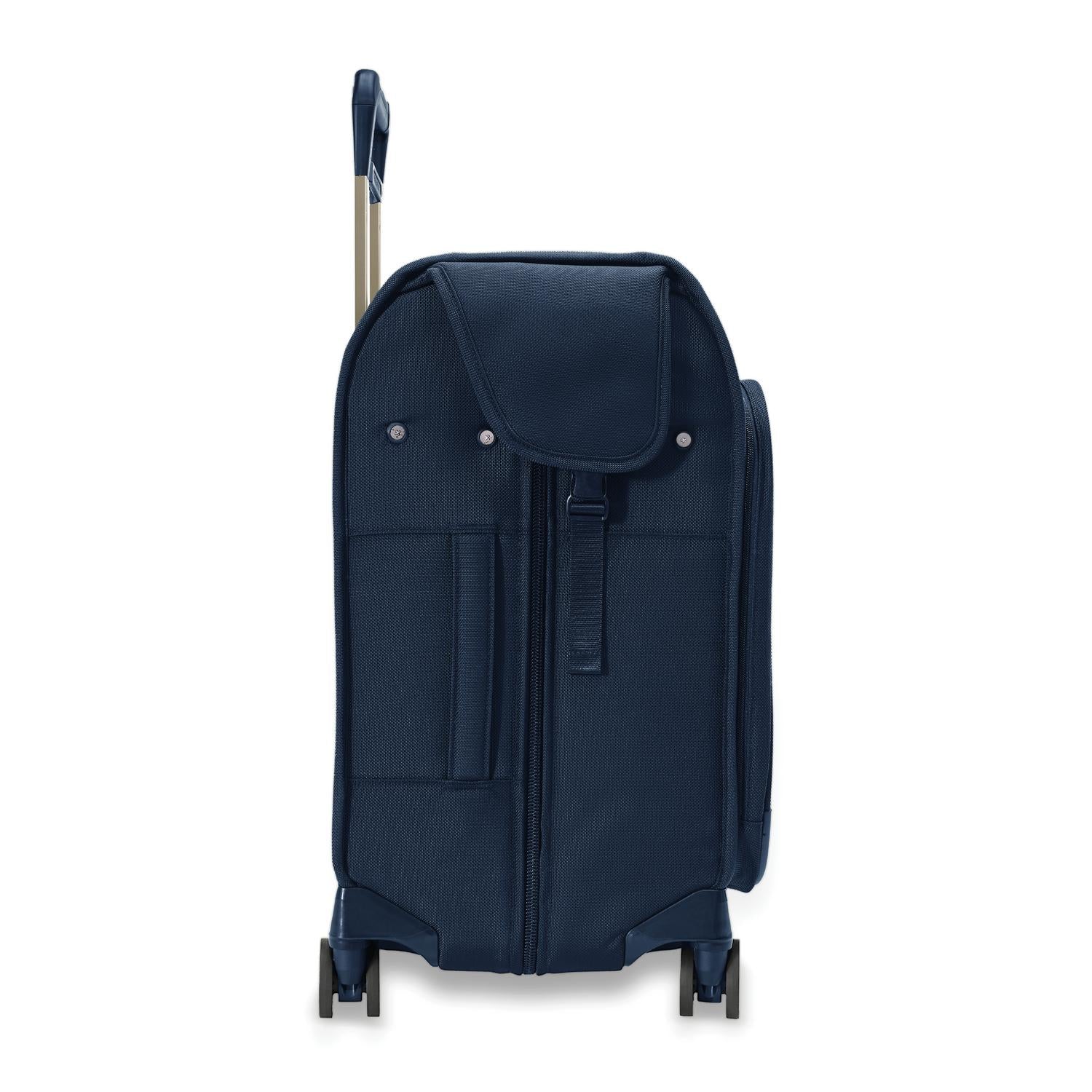 Briggs and Riley Deluxe Wardrobe Spinner Navy Side View