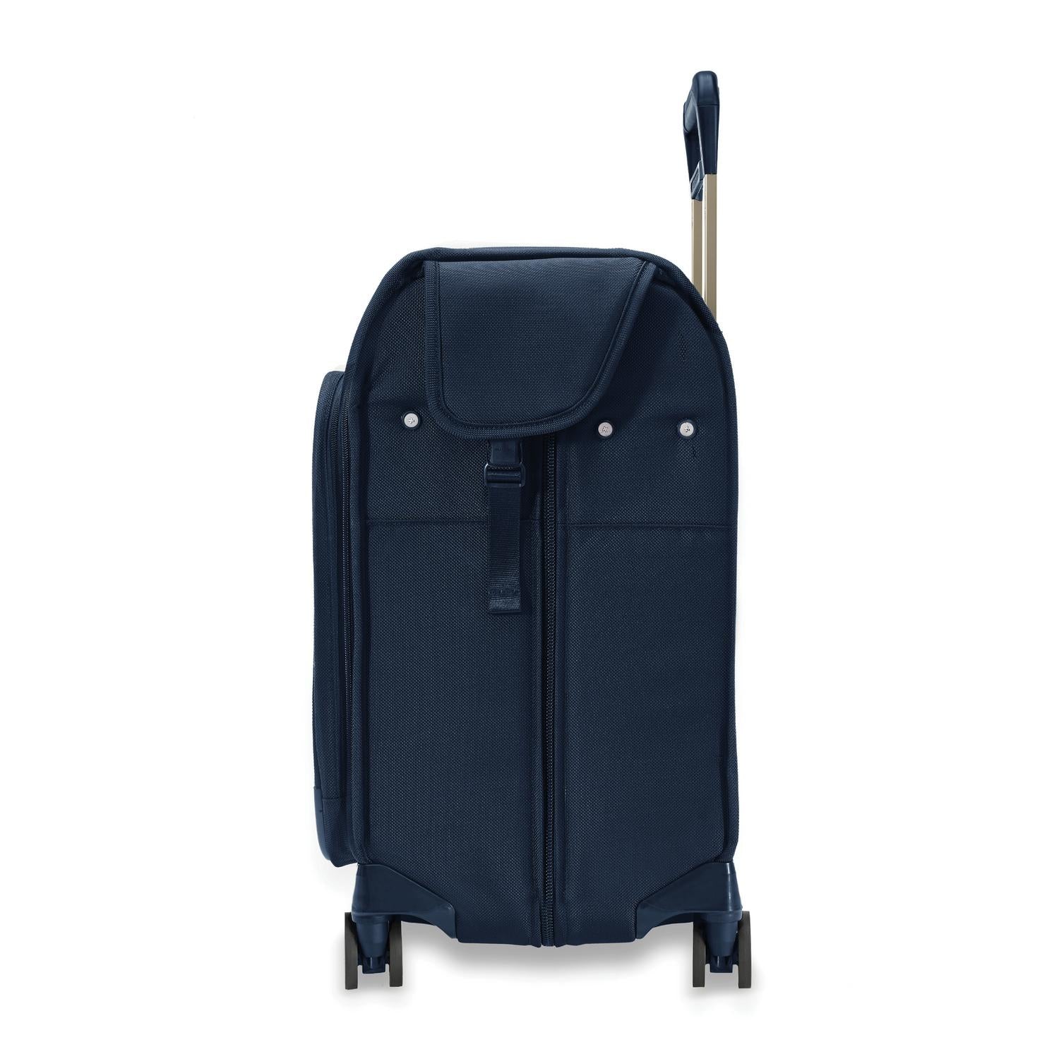 Briggs and Riley Deluxe Wardrobe Spinner Navy Side View