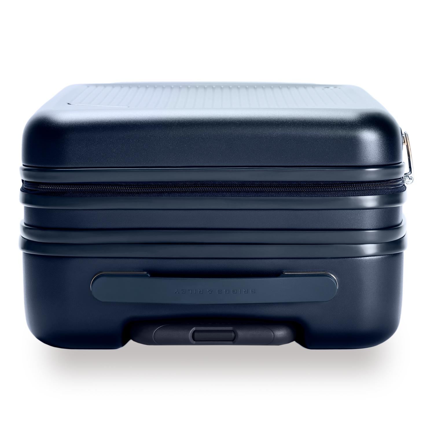 Global Carry-On Expandable Spinner in Navy, Top View