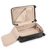 Essential Carry-On Expandable Spinner in Black, Interior View #color_black