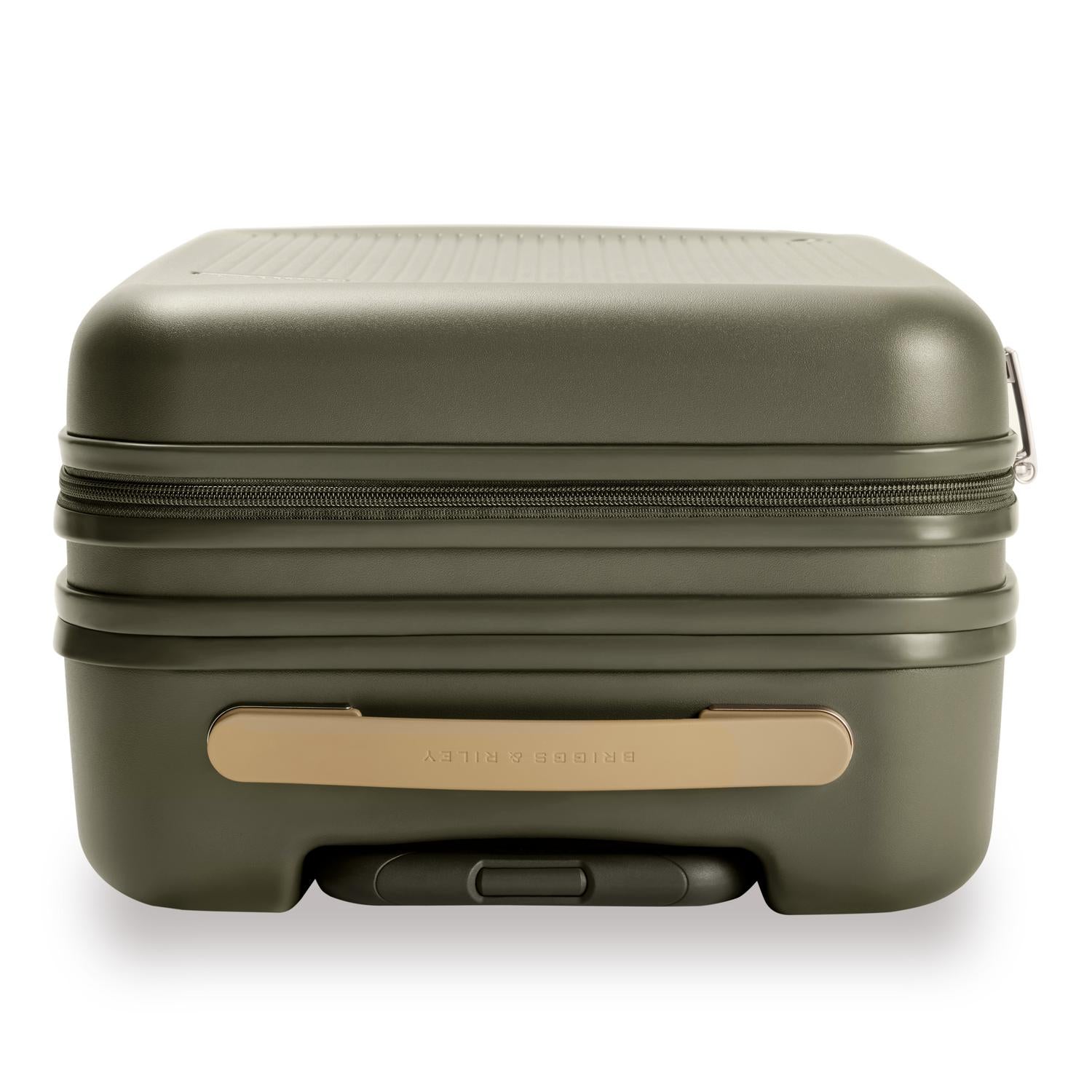 Essential Carry-On Expandable Spinner in Olive, Top View