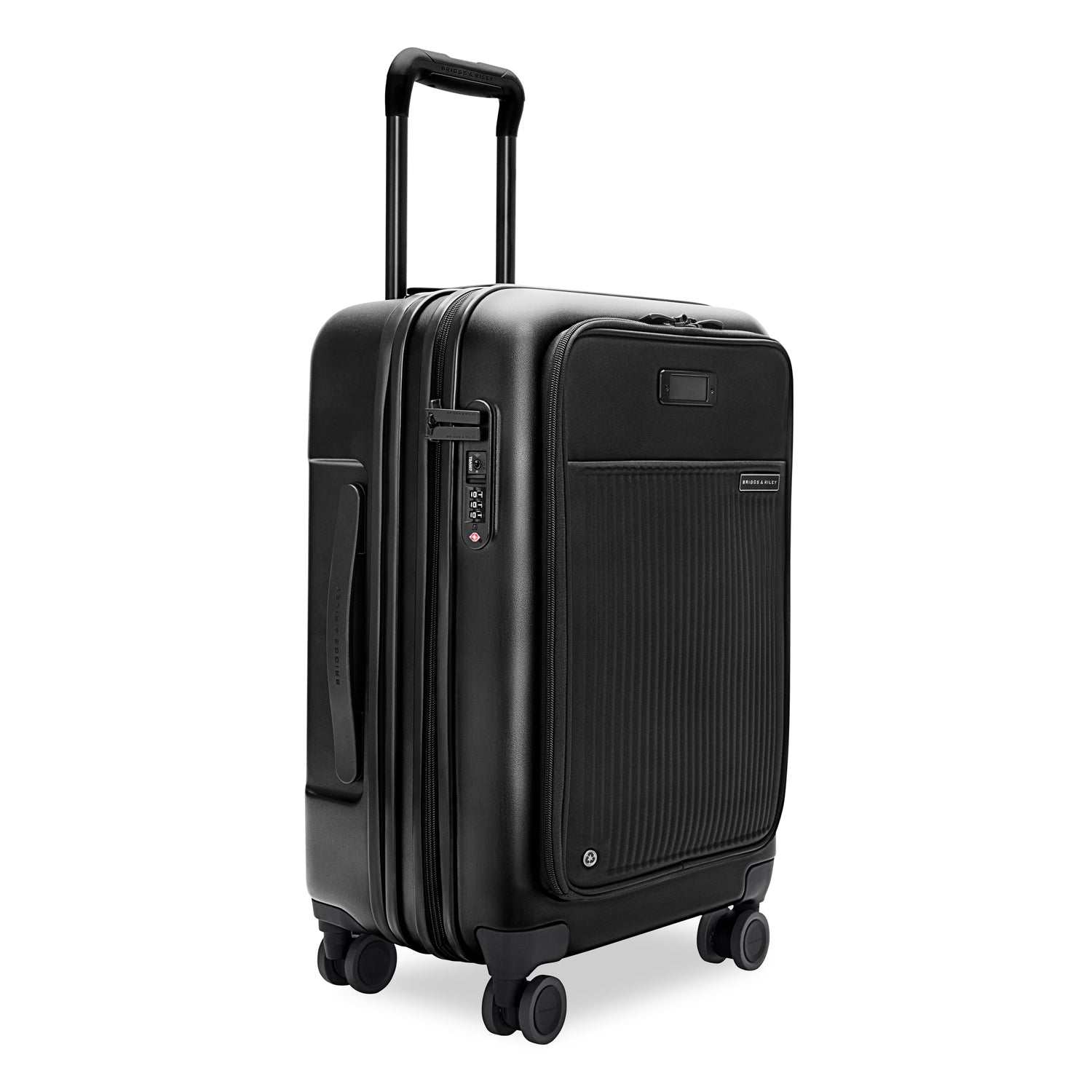 Essential Front Pocket Carry-On Expandable Spinner in Navy, Front View
