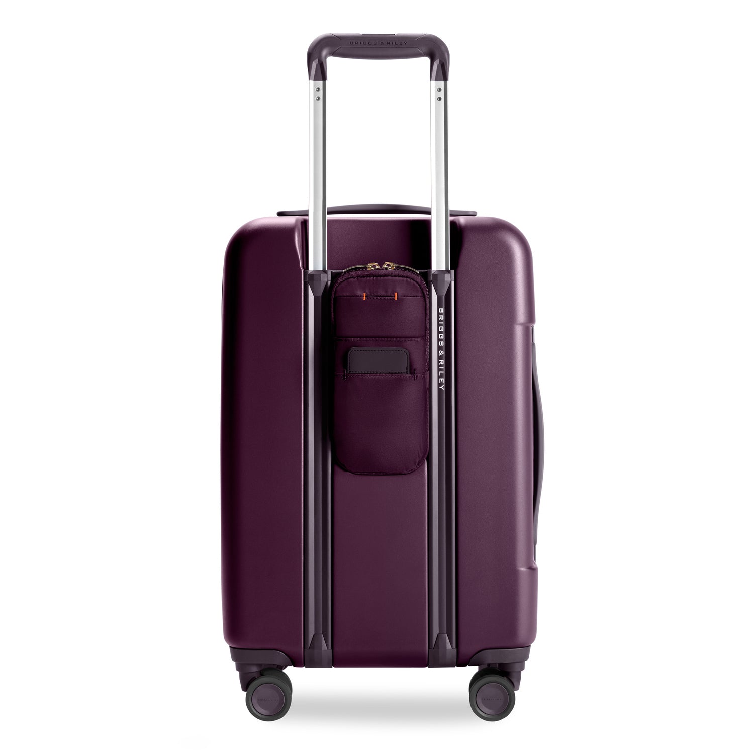 Essential Front Pocket Carry-On Expandable Spinner in Plum