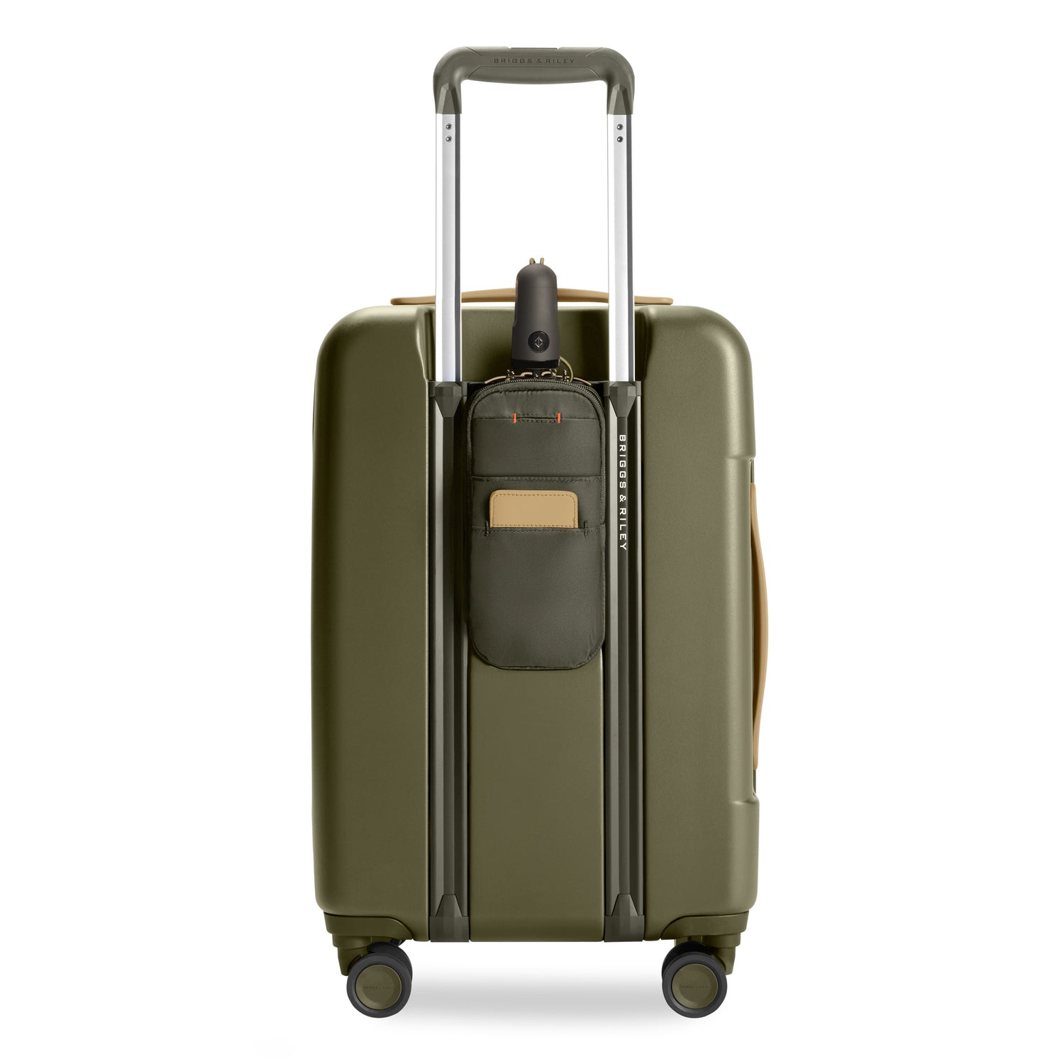 Essential Front Pocket Carry-On Expandable Spinner in Olive