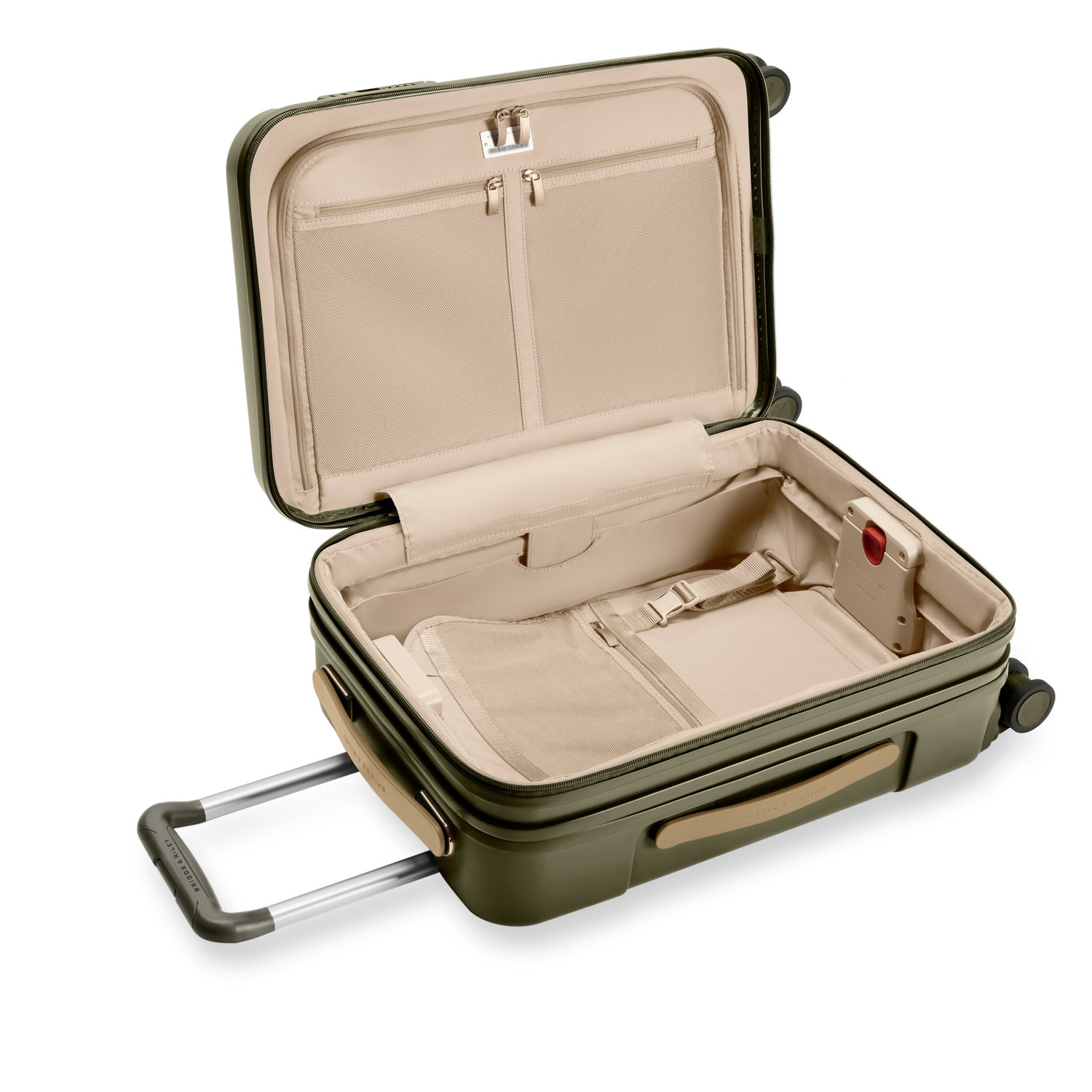 Essential Front Pocket Carry-On Expandable Spinner in Olive