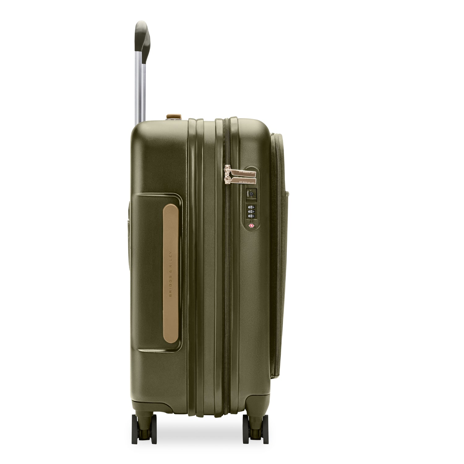 Essential Front Pocket Carry-On Expandable Spinner in Olive