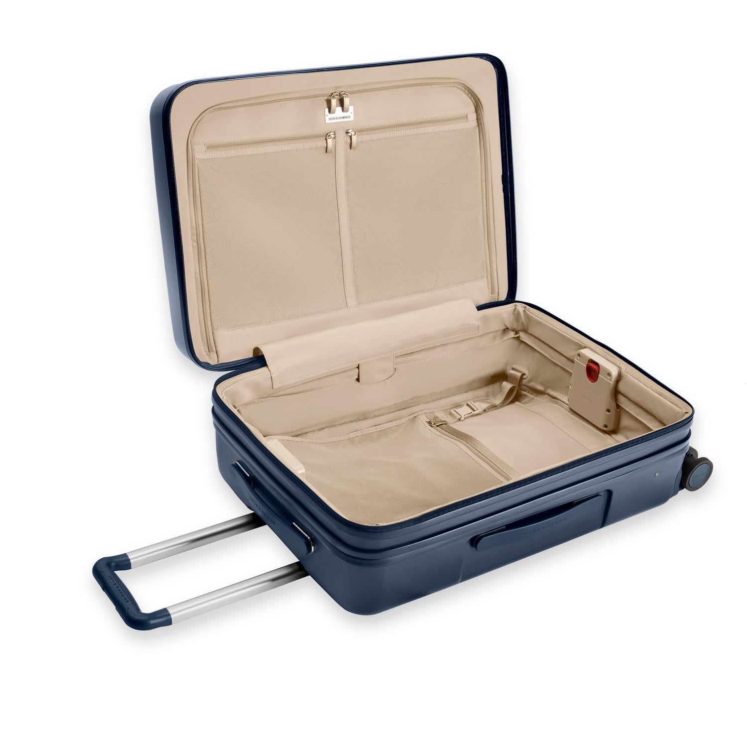 Medium Expandable Spinner in Navy, Interior View