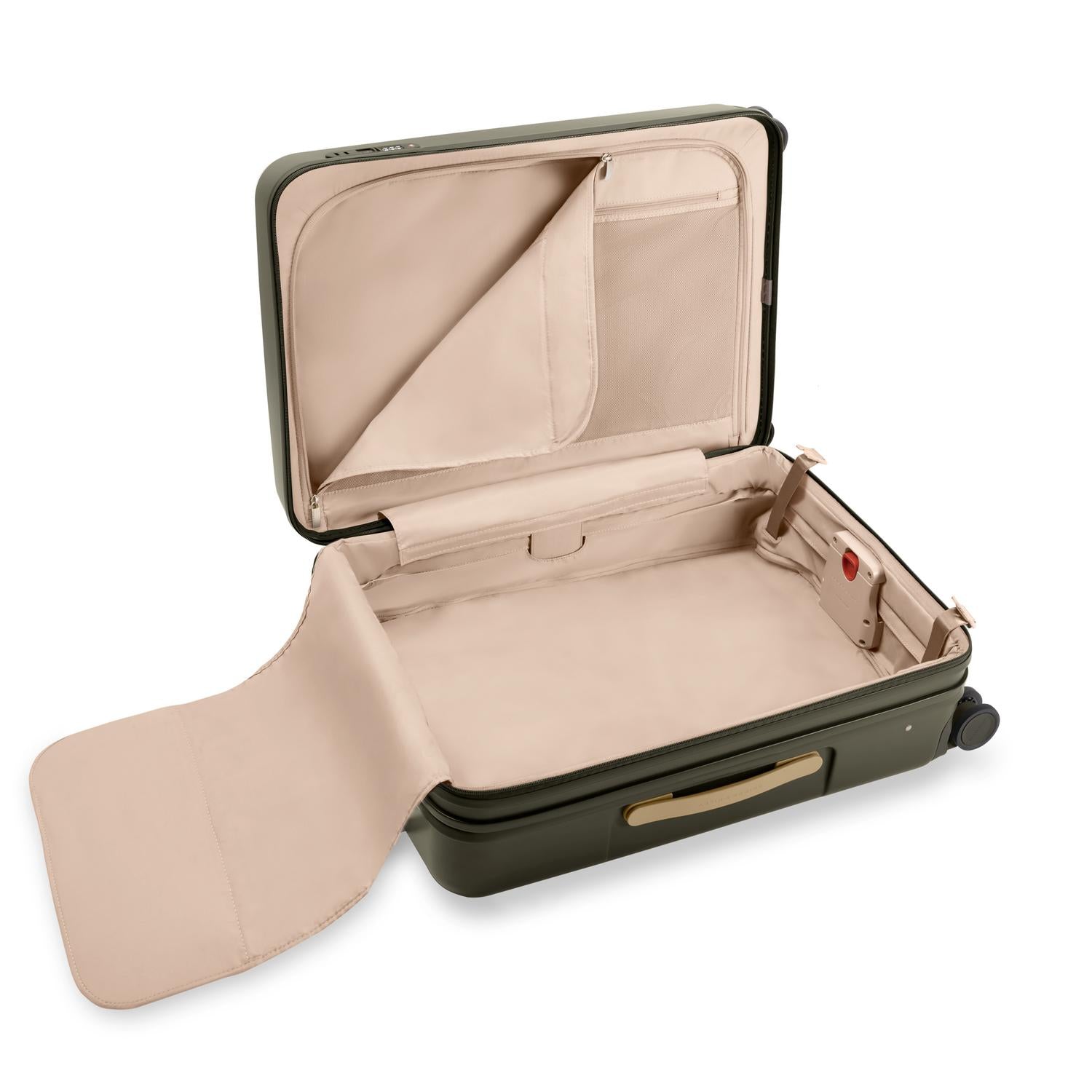 Medium Expandable Spinner in Olive, Interior View