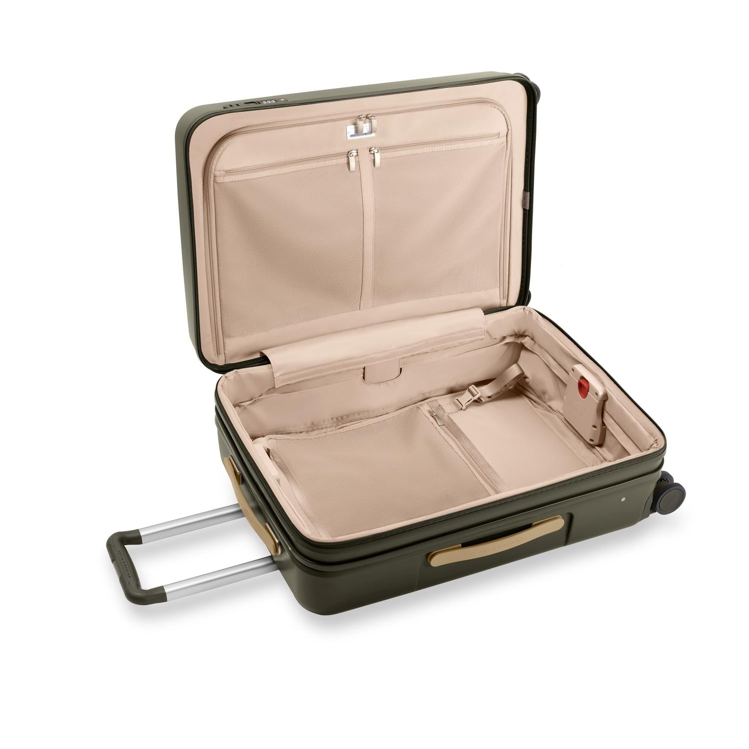 Medium Expandable Spinner in Olive, Interior View