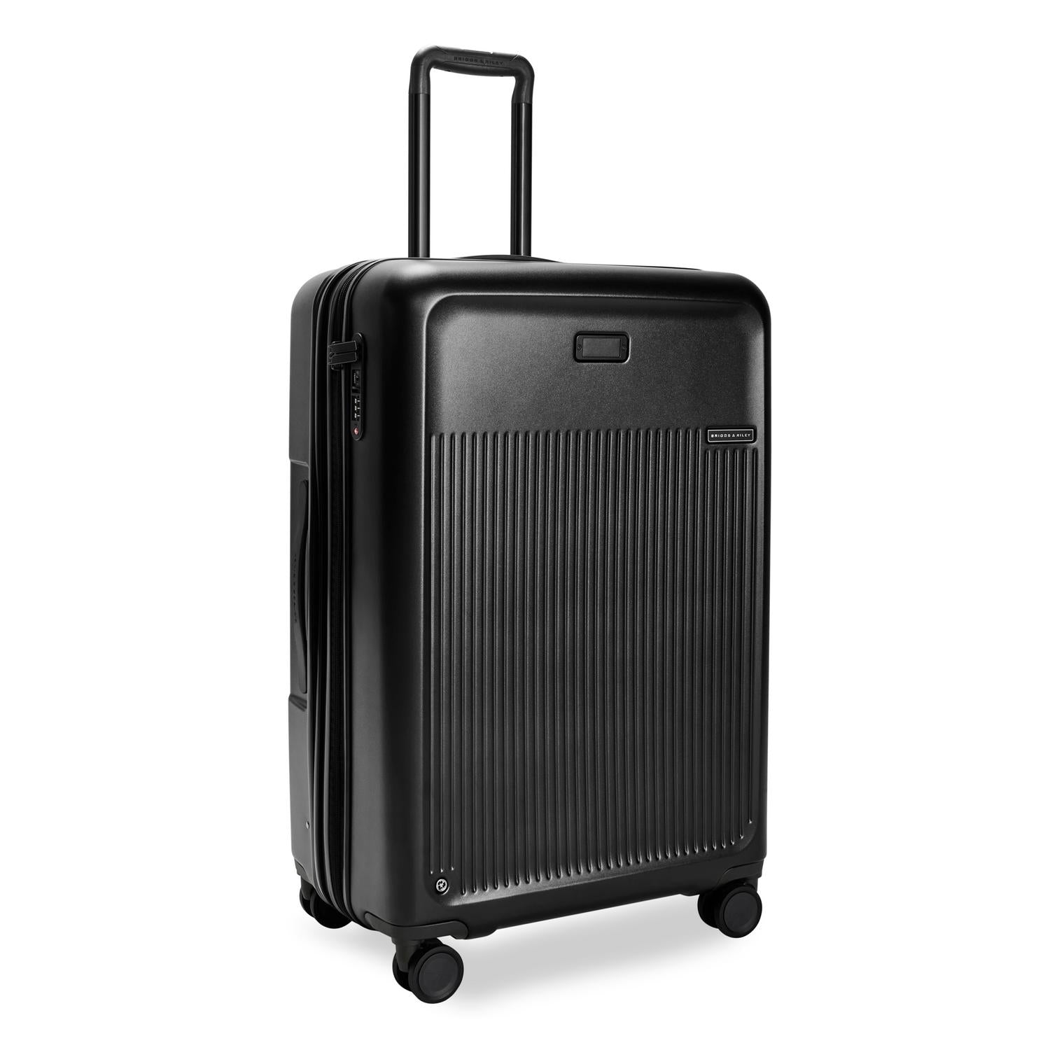 Large Expandable Spinner in Black, Angle View