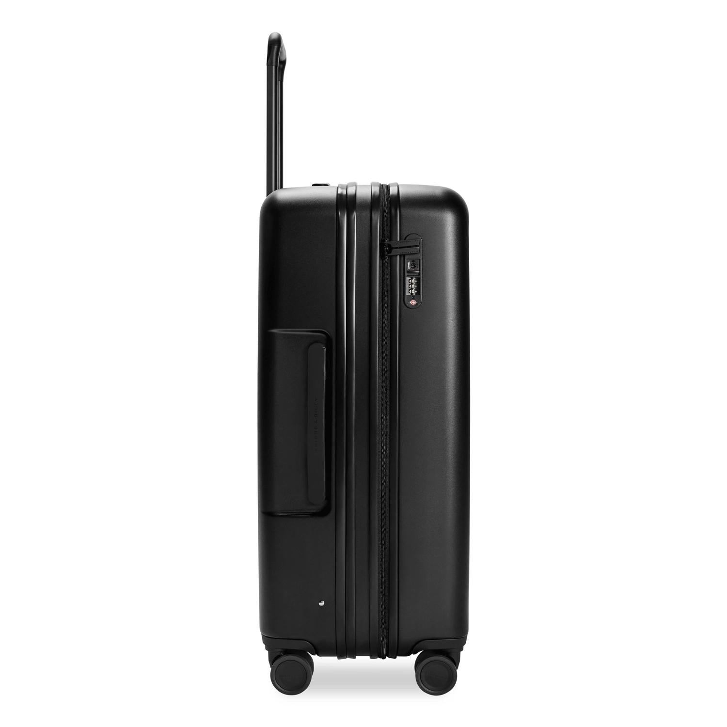 Large Expandable Spinner in Black, Side View