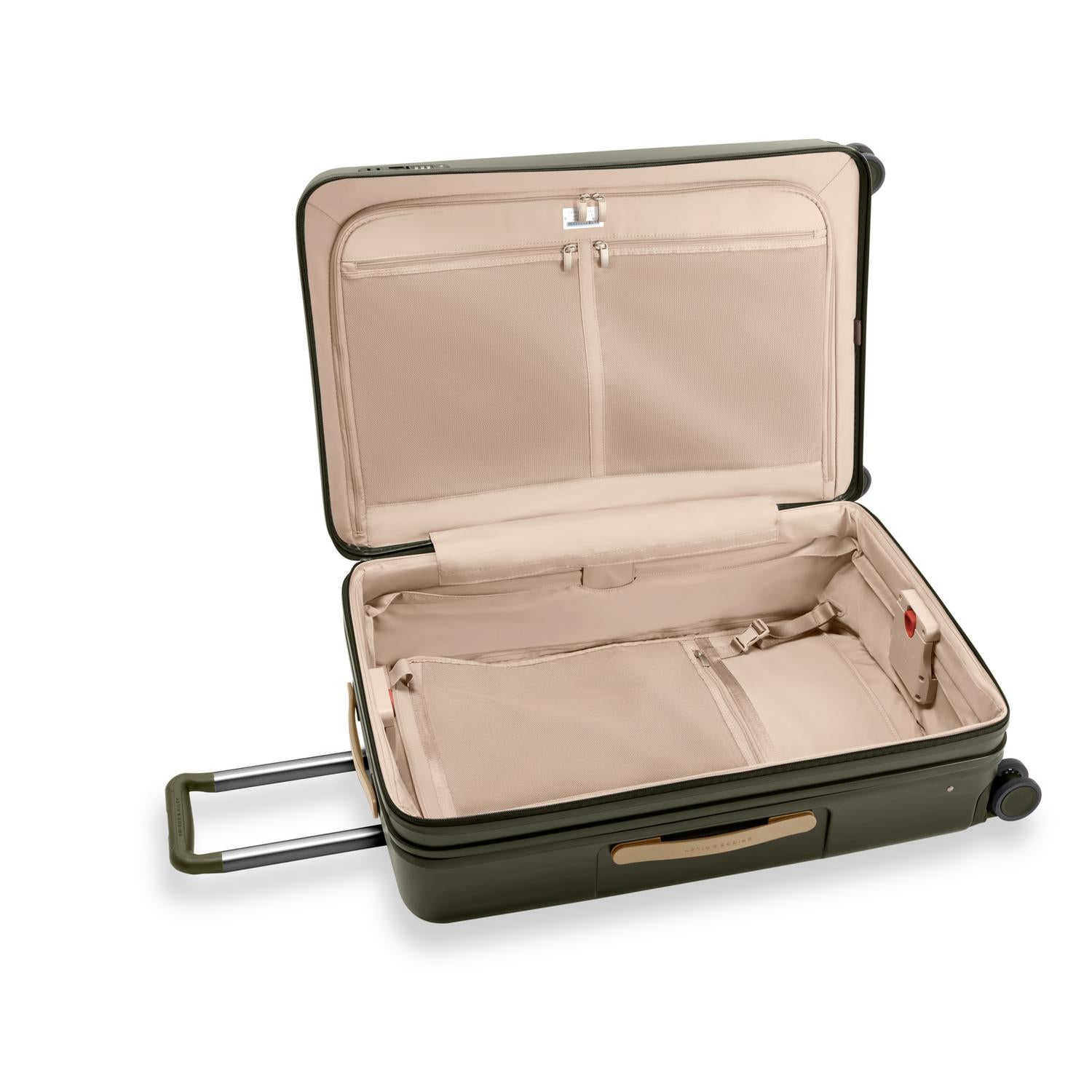 Large Expandable Spinner in Olive, Interior View