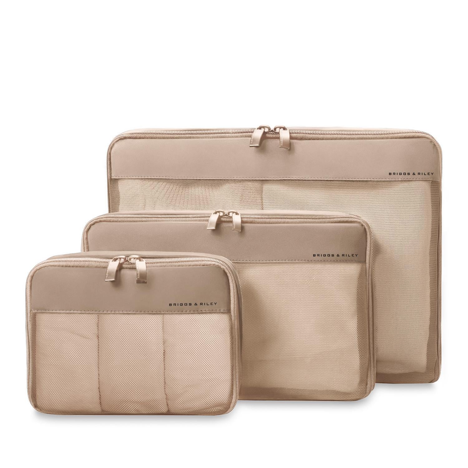 Check-in Packing Cubes in Tan Color
