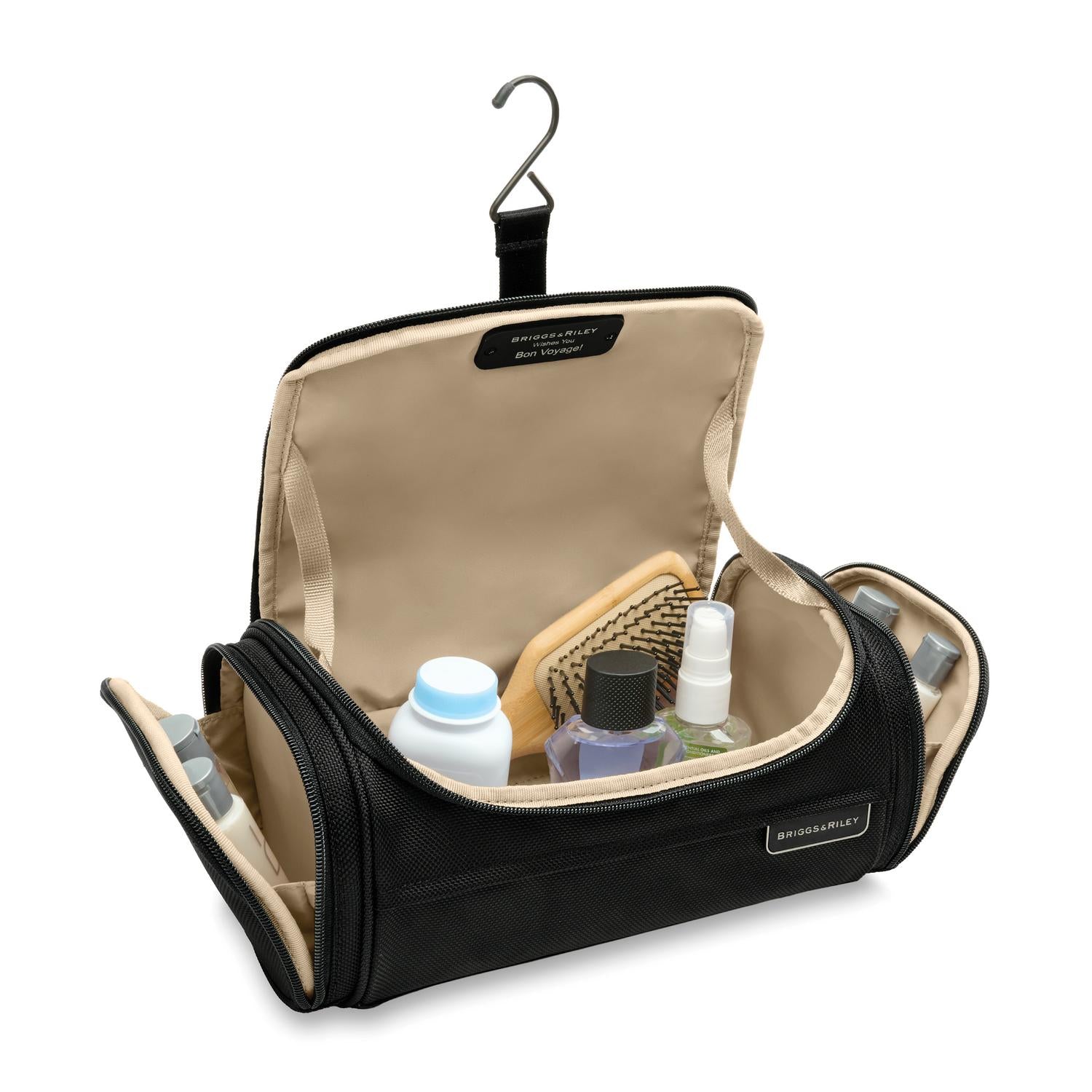 Briggs and Riley Executive Essentials Kit Black Open View