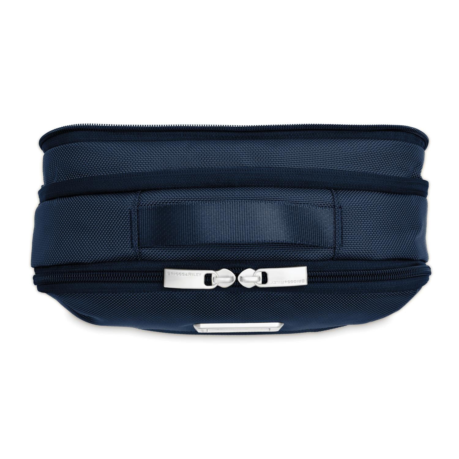 Briggs and Riley Expandable Essentials Kit Navy Top View Zipper