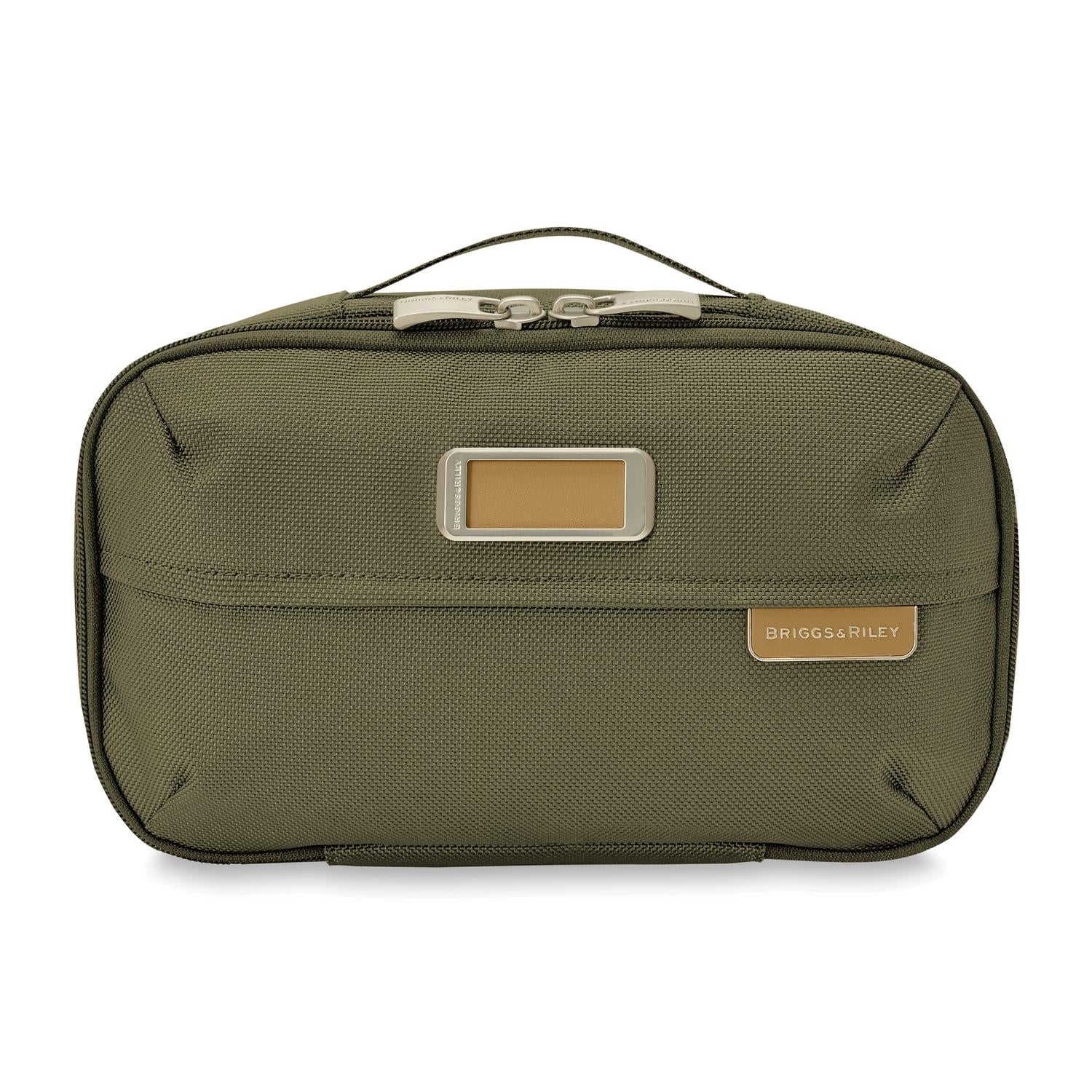 Briggs and Riley Expandable Essentials Kit Olive Front