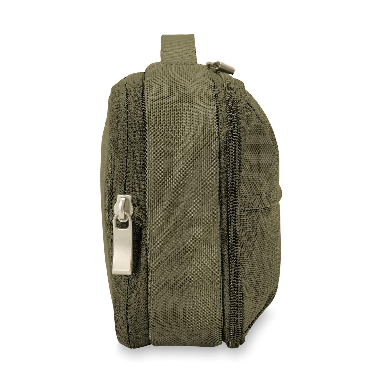 Briggs and Riley Expandable Essentials Kit Olive Side