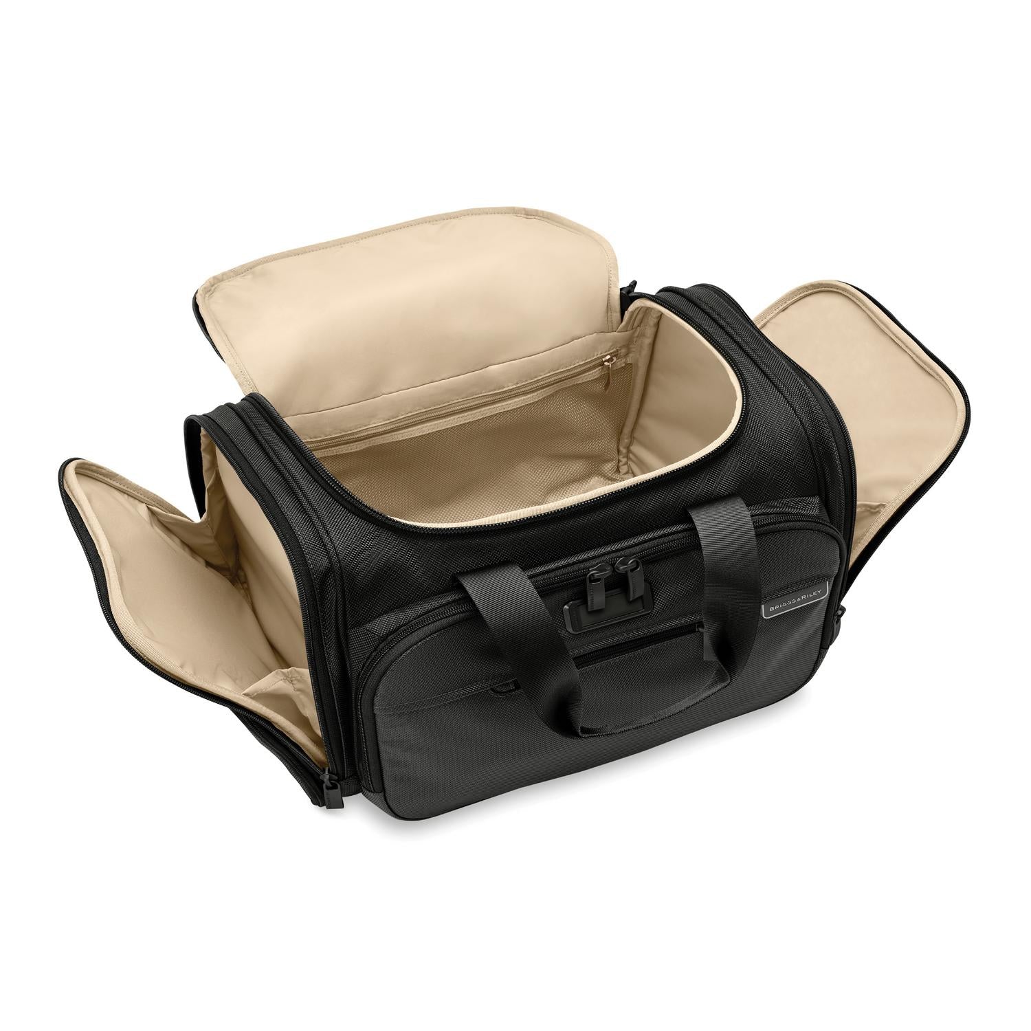 Briggs and Riley Underseat Duffle Black Open