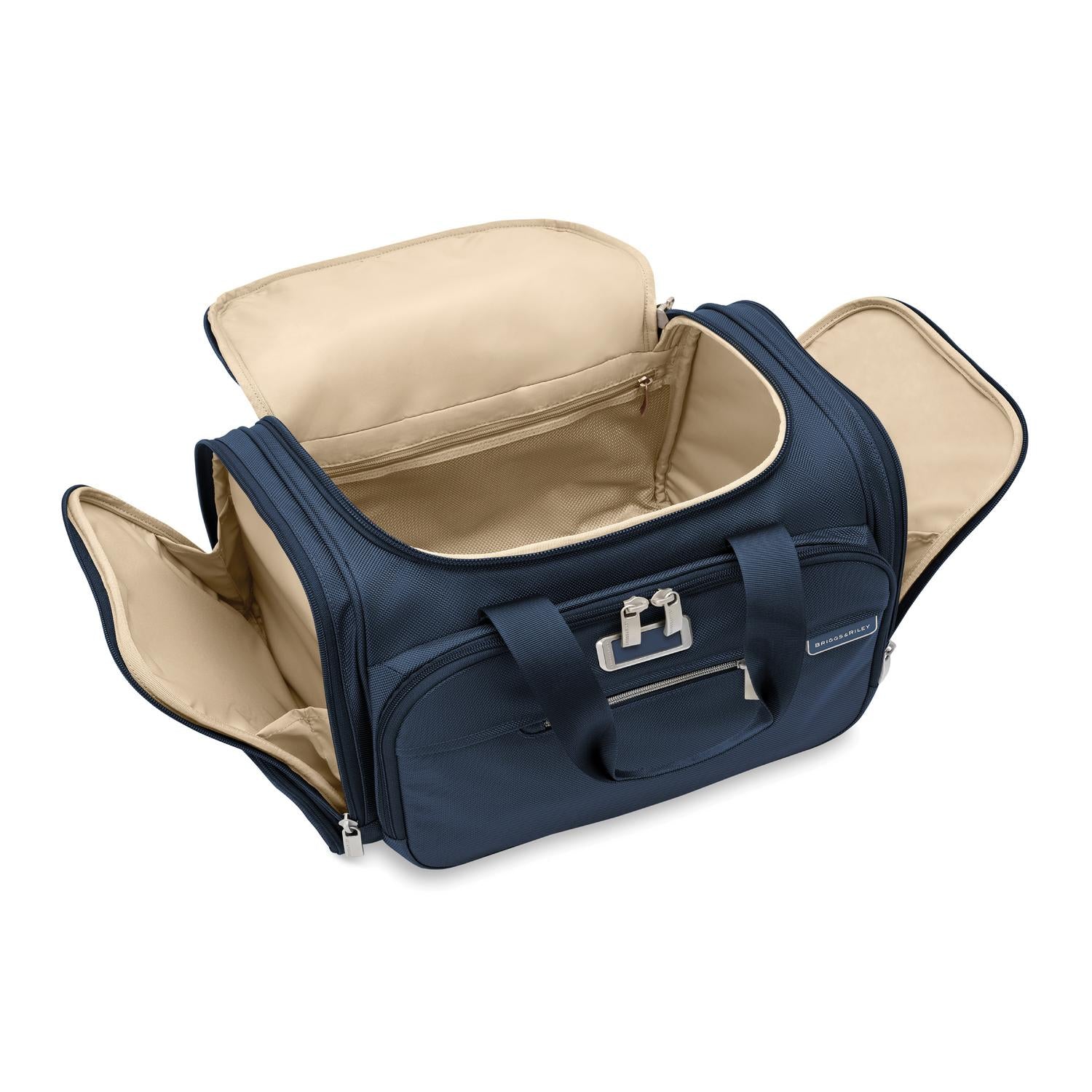 Briggs and Riley Underseat Duffle Navy Open