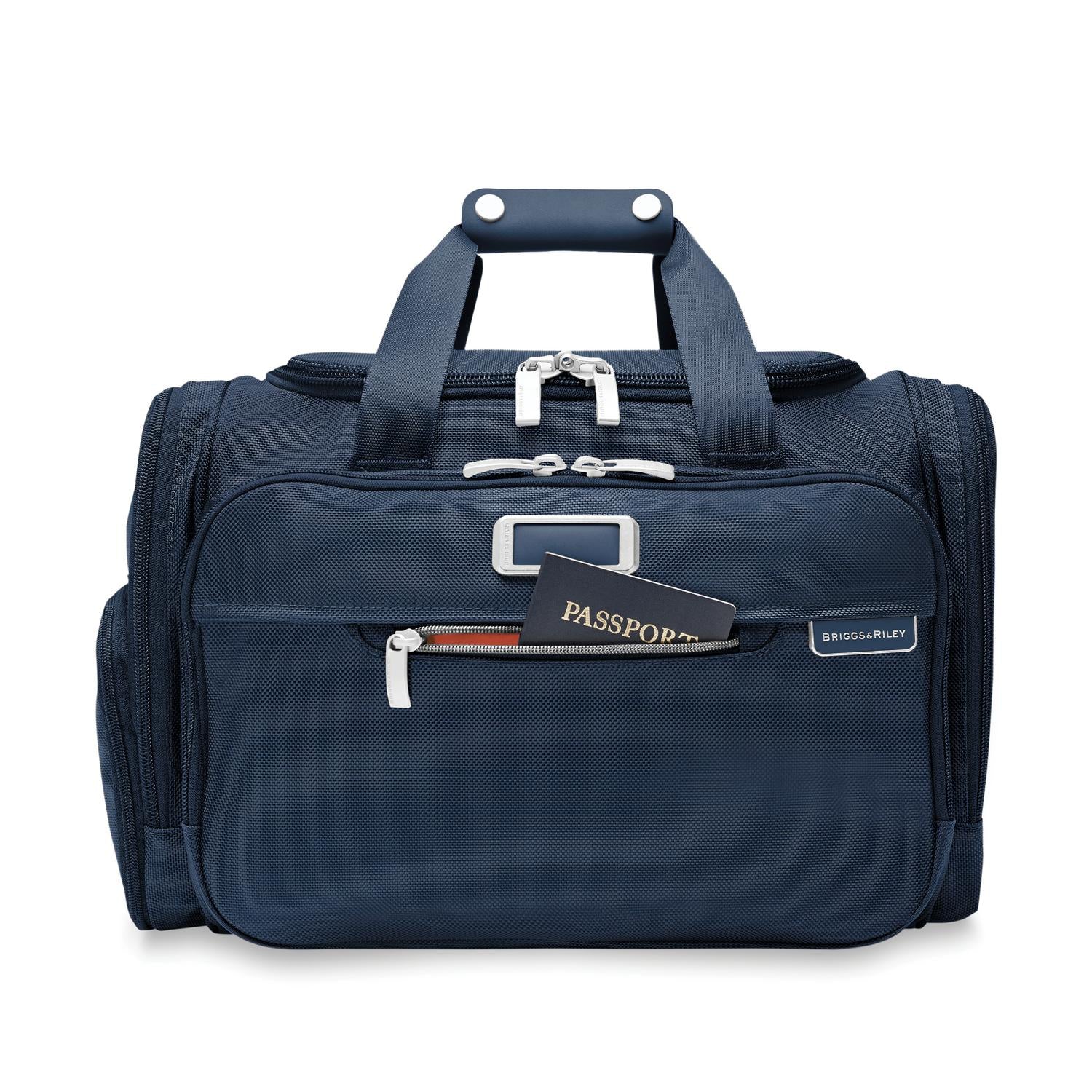 Briggs and Riley Underseat Duffle Navy Front Pocket