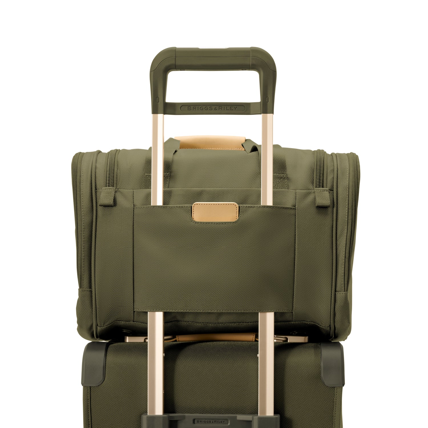 Briggs and Riley Underseat Duffle Olive Back Slip Through Panel