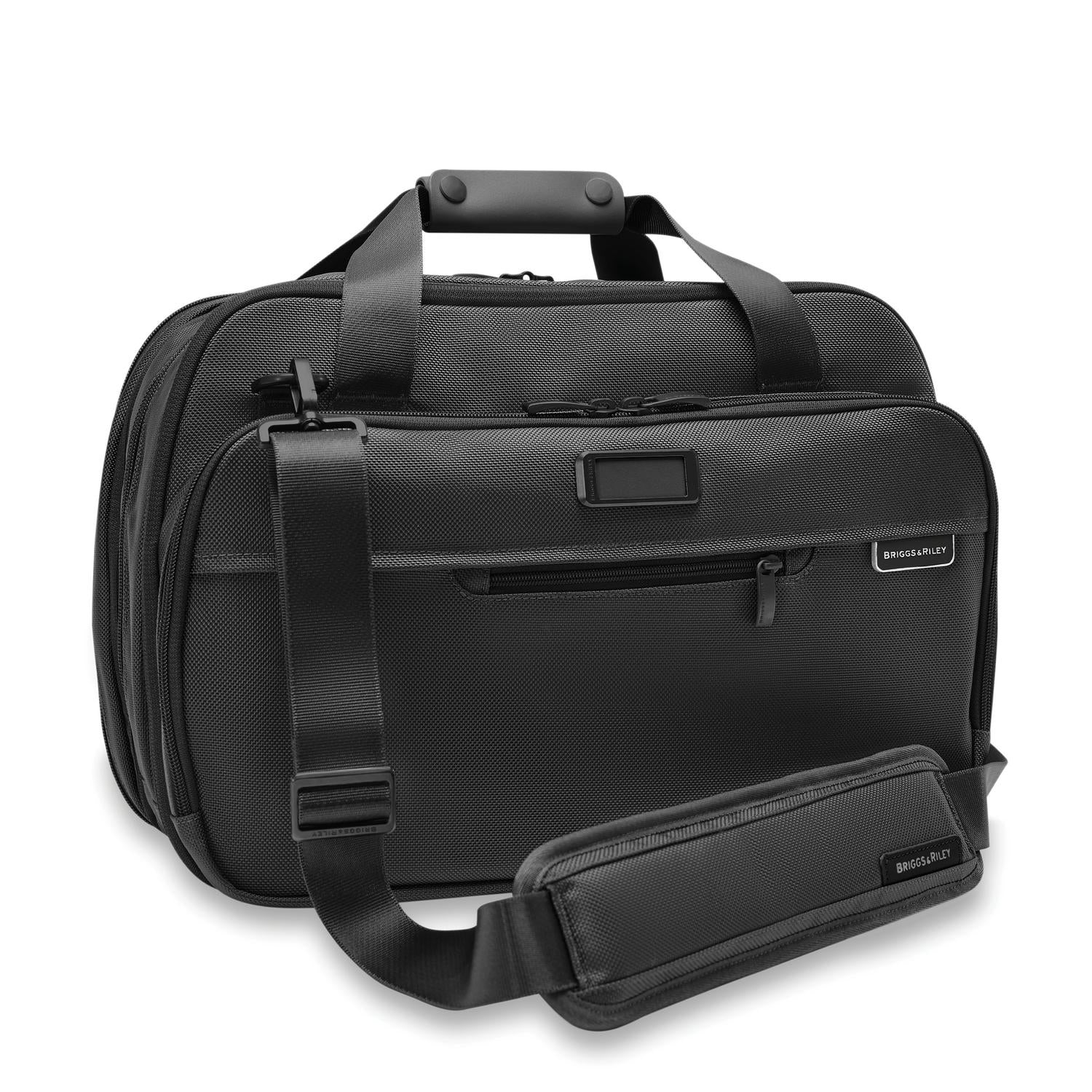 Briggs and Riley Expandable Cabin Bag Black Side View