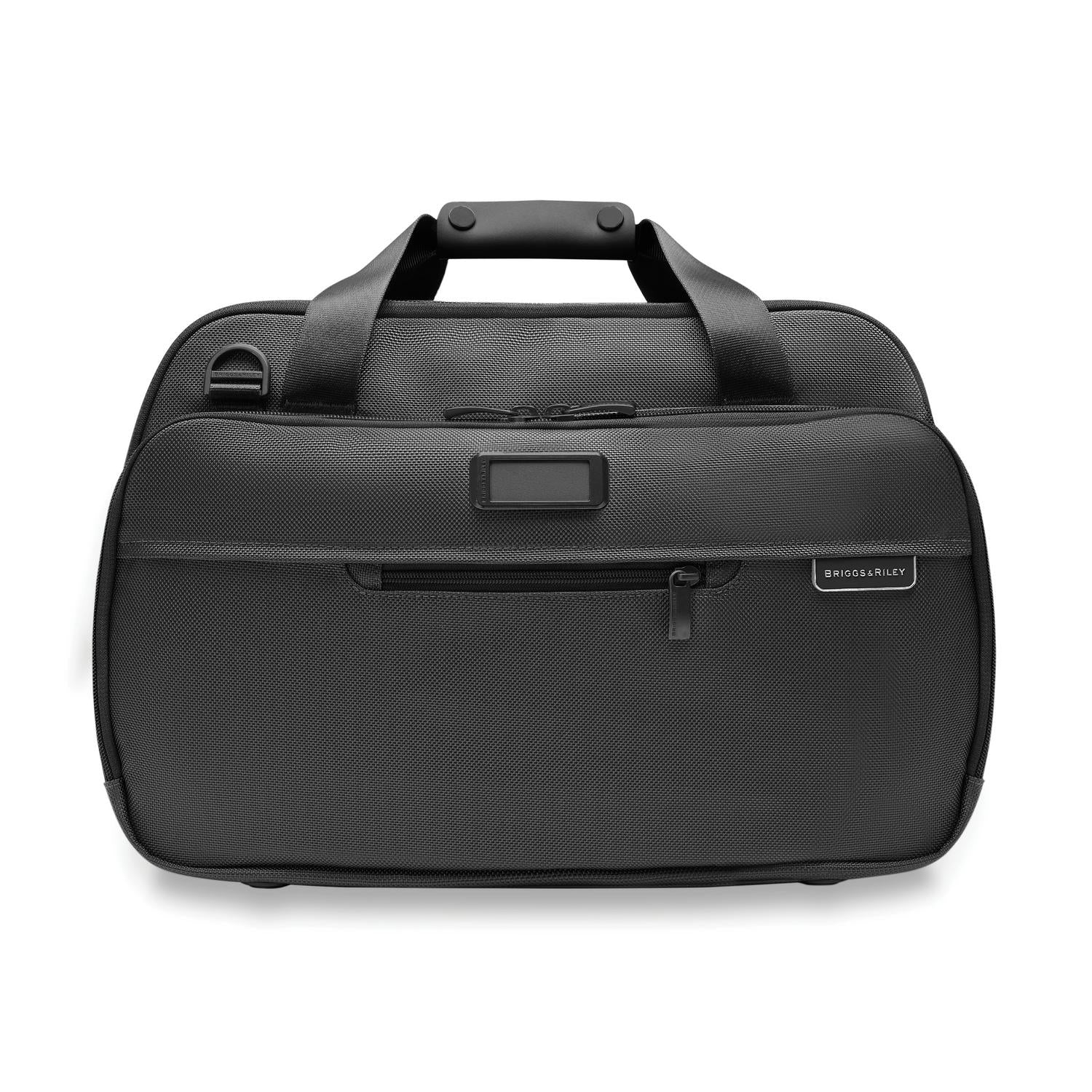 Briggs and Riley Expandable Cabin Bag Black Front View