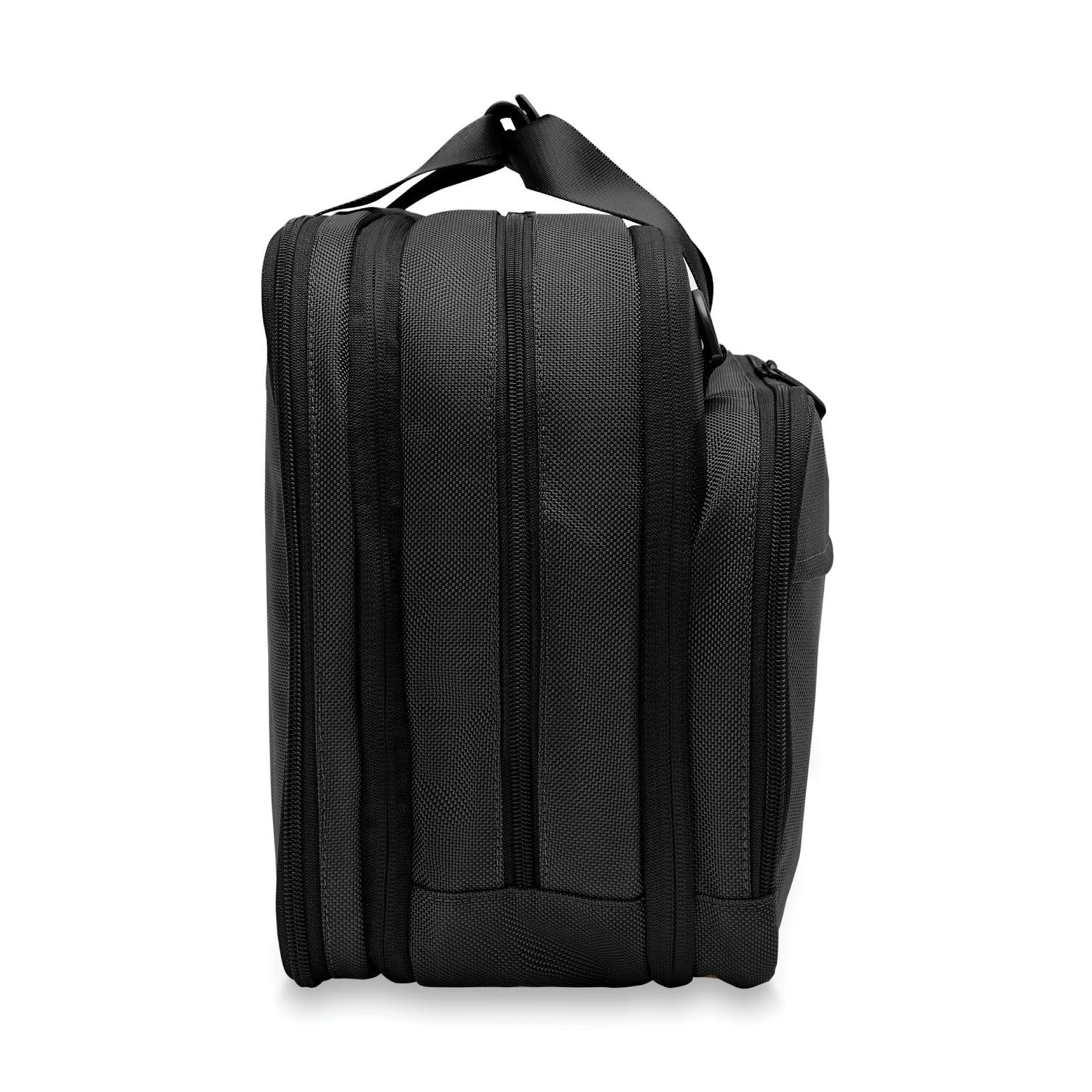 Briggs and Riley Expandable Cabin Bag Black Side View