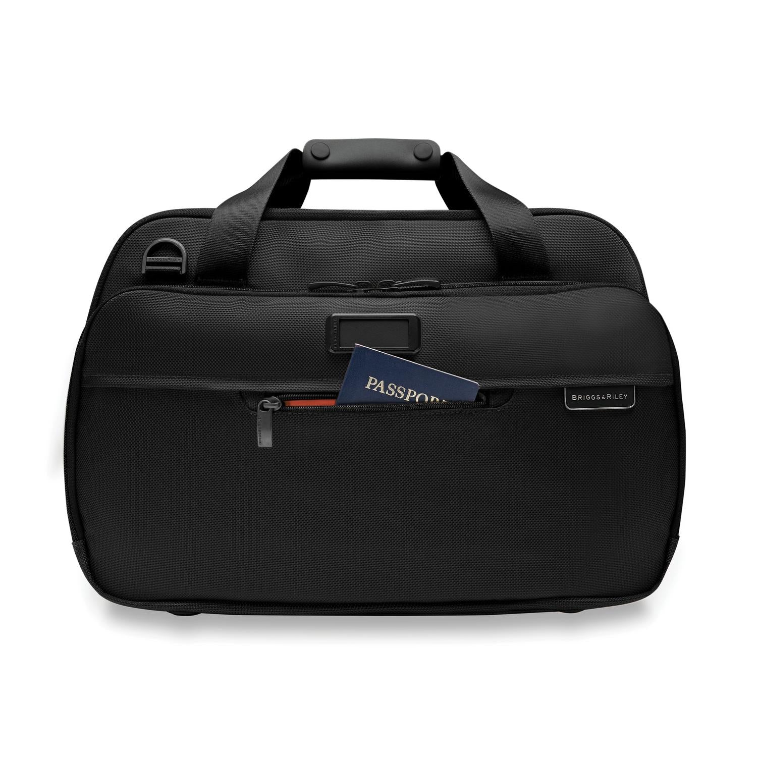 Briggs and Riley Expandable Cabin Bag Black Front Pocket