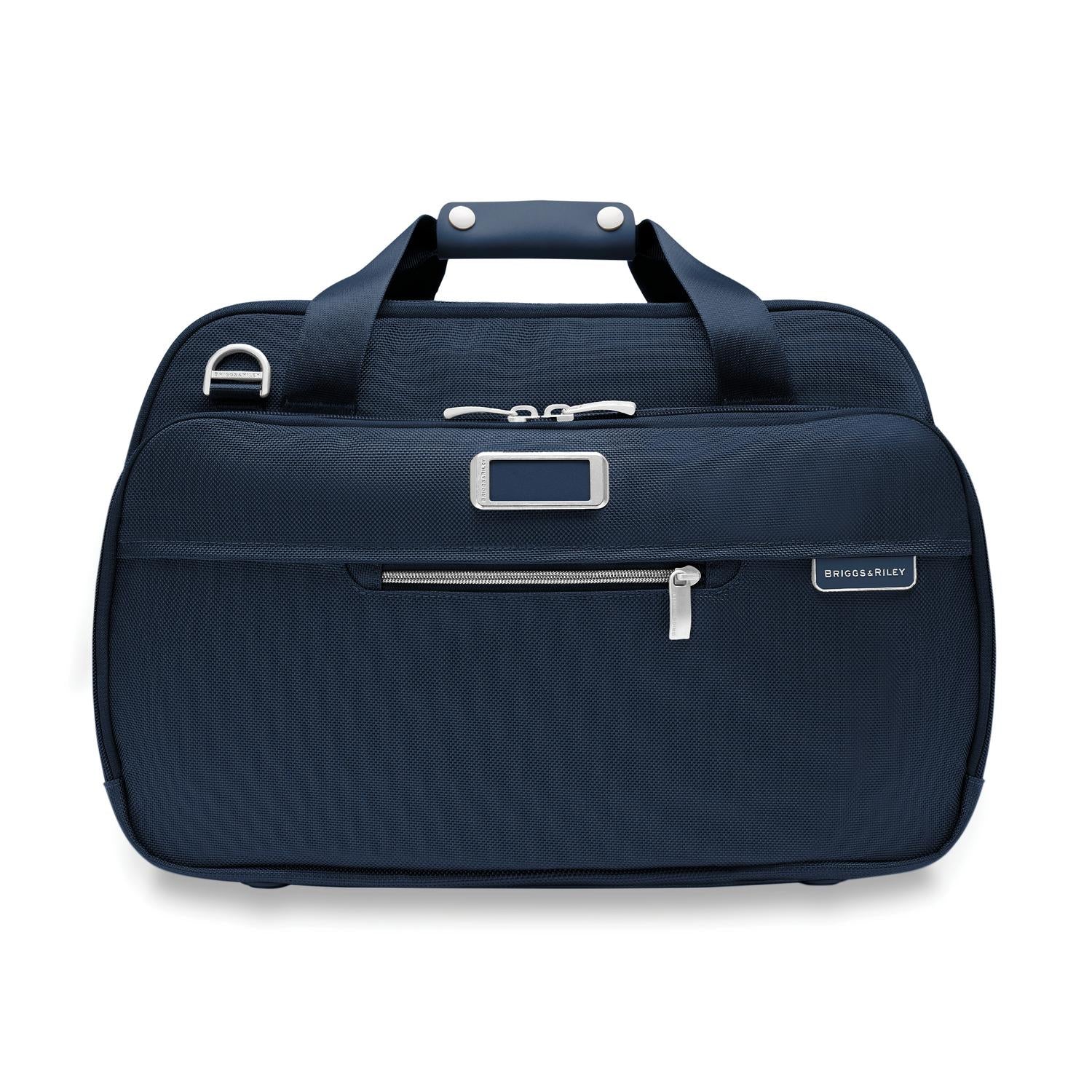 Briggs and Riley Expandable Cabin Bag Navy Front View