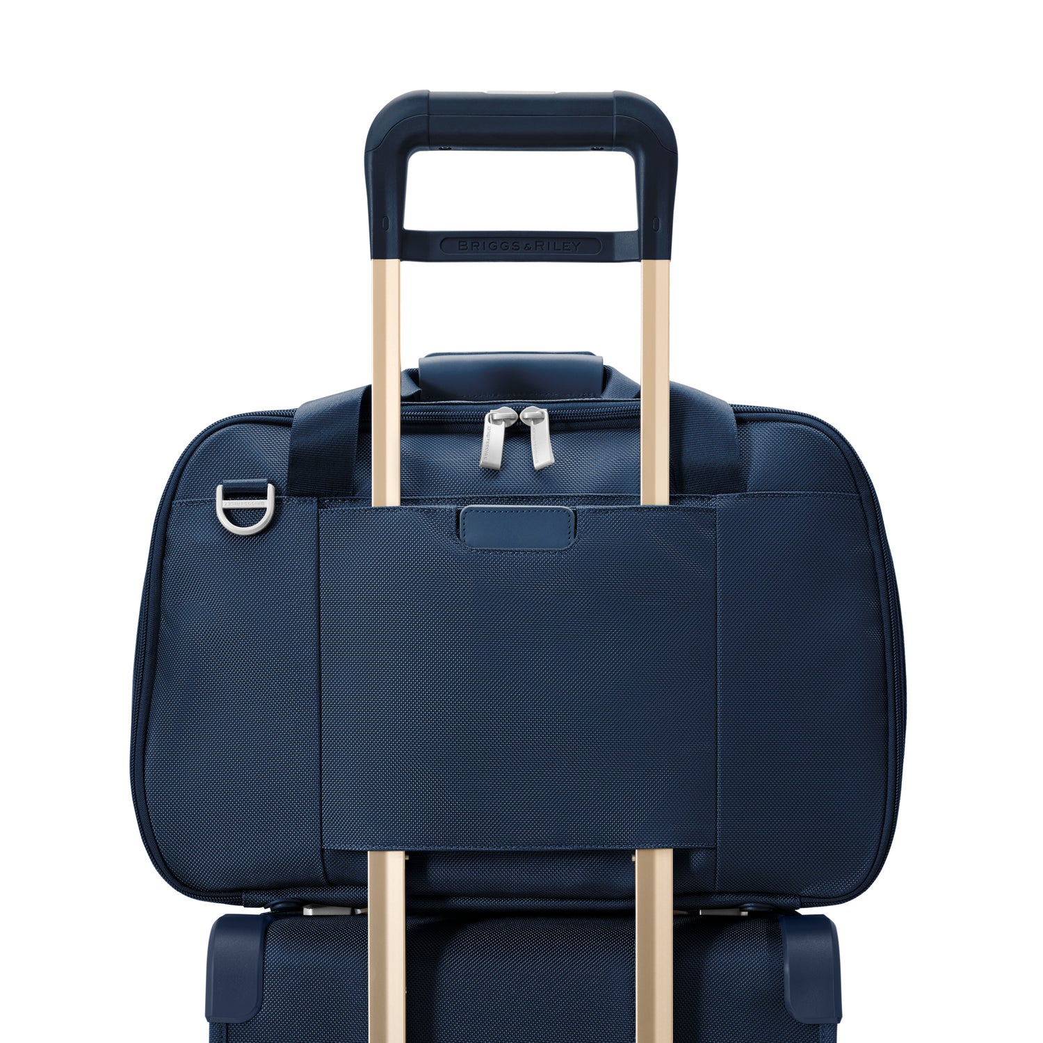 Briggs and Riley Expandable Cabin Bag Navy Slip Through Back Panel