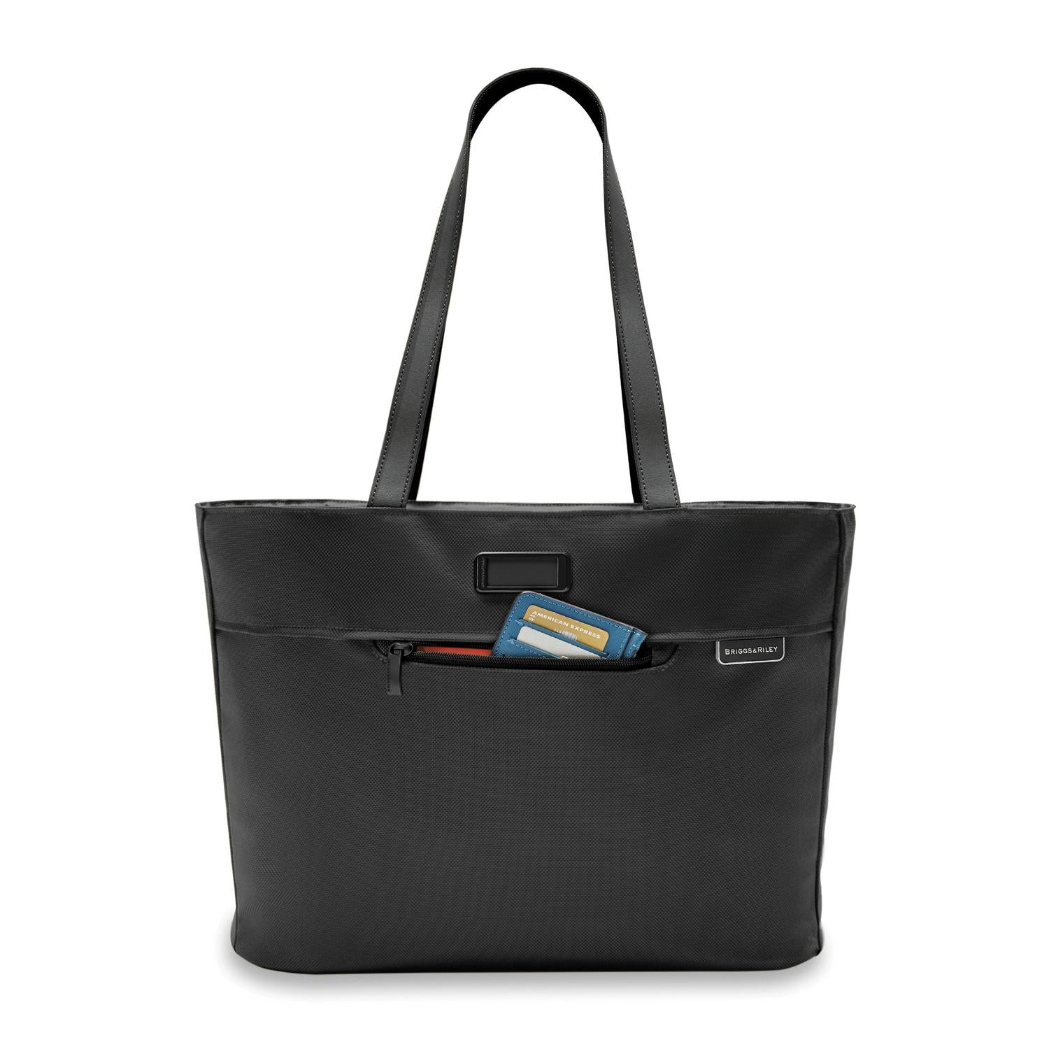 Briggs and Riley Traveler Tote Black Front Pocket